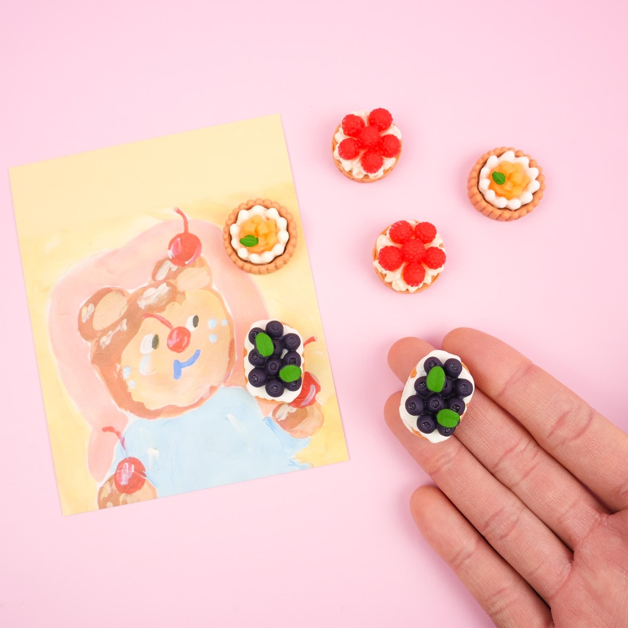 Fruit Tart Fridge Magnet Set - Mini Story Co