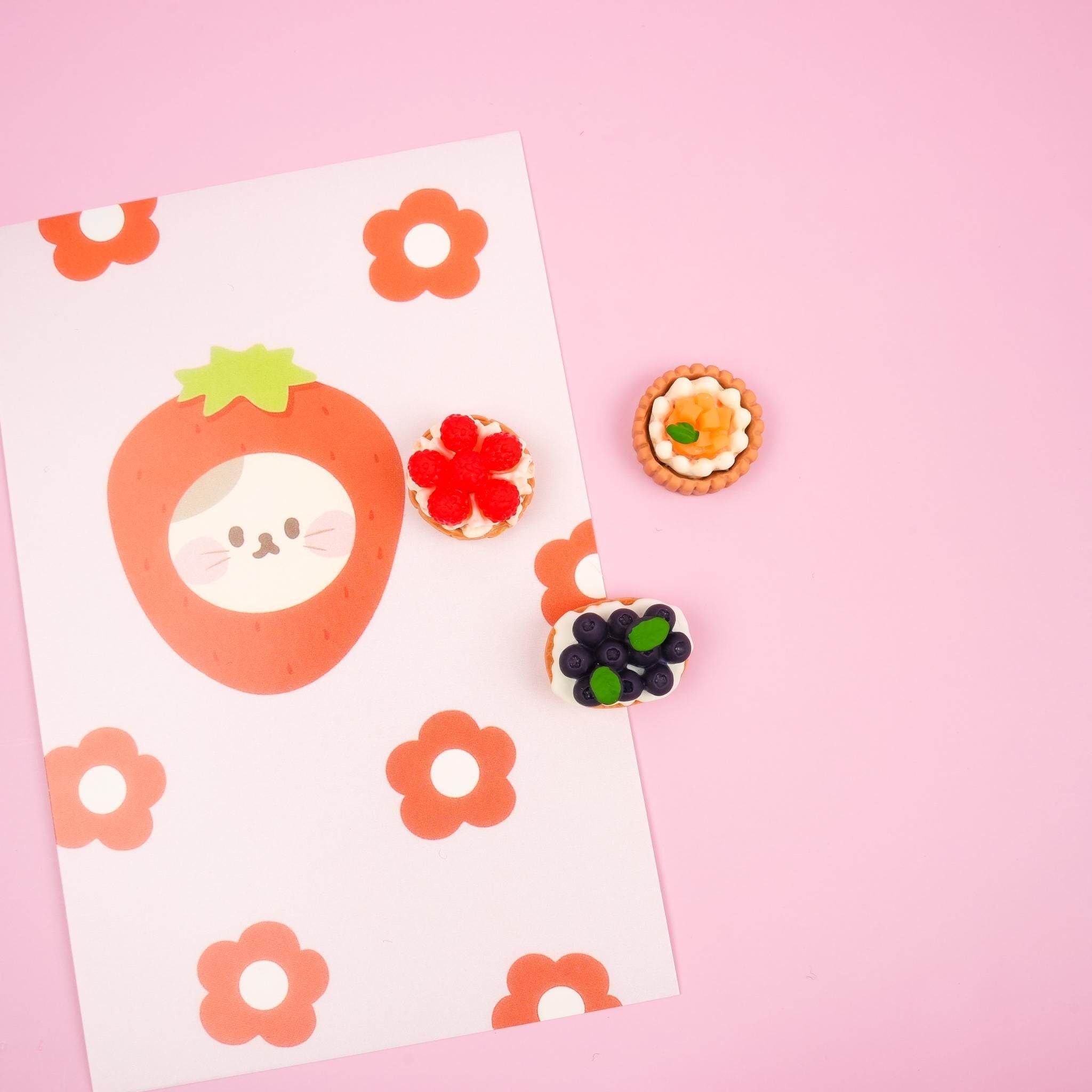 Fruit Tart Fridge Magnet Set - Mini Story Co