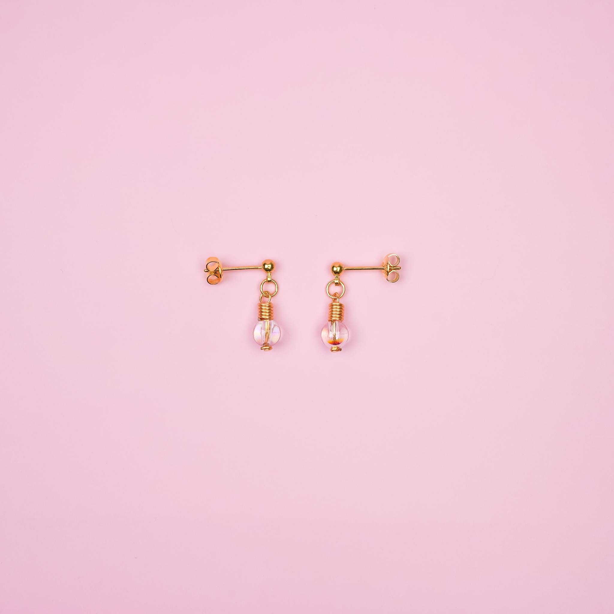 Gold Lightbulb Dangle Earrings - Mini Story Co