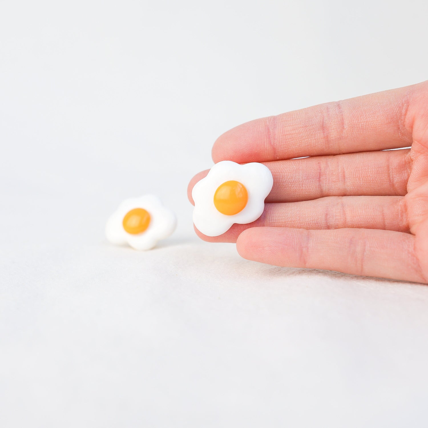 Sunny Side up Egg Brooch