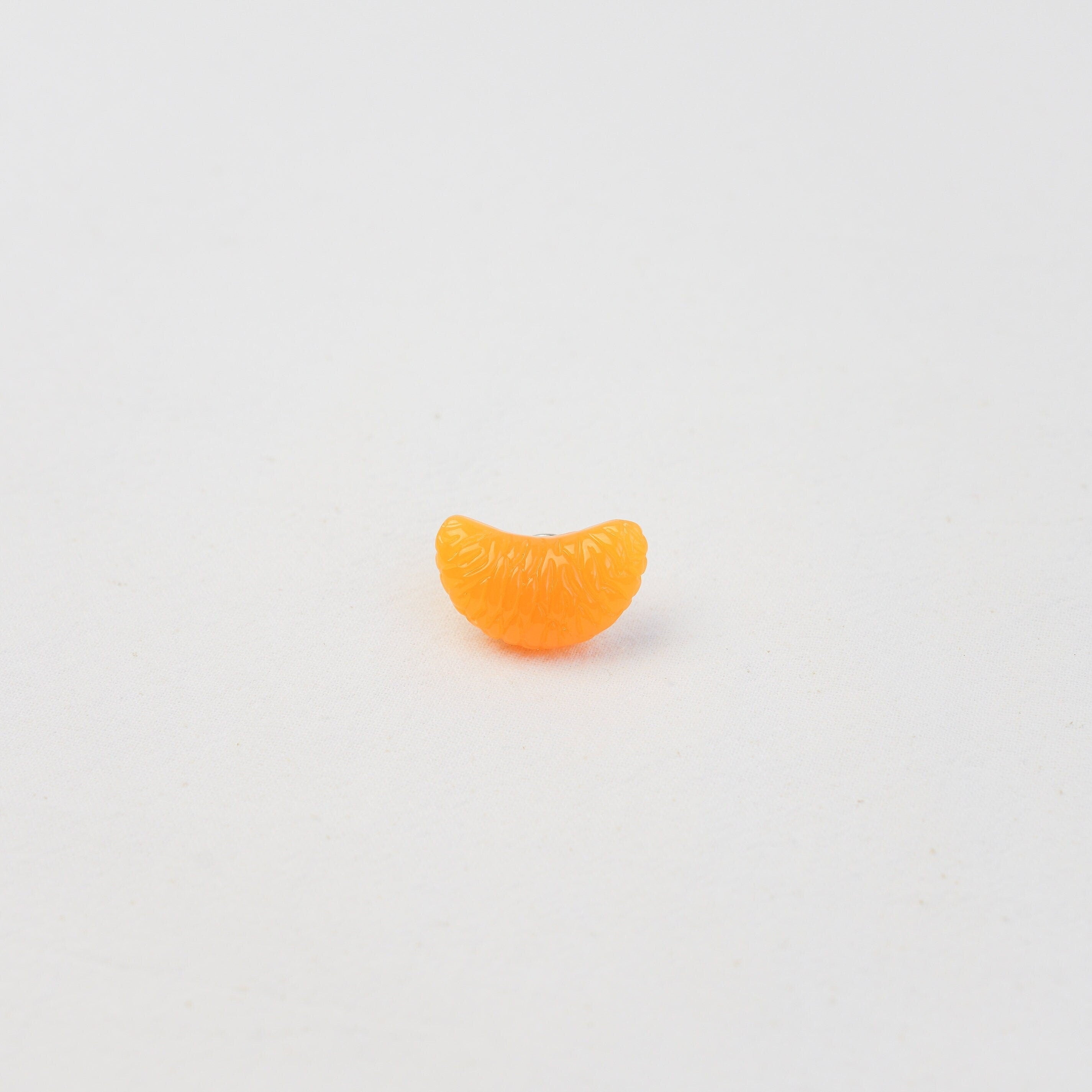 Juicy Mandarin Slice Brooch | Tangerine Pin