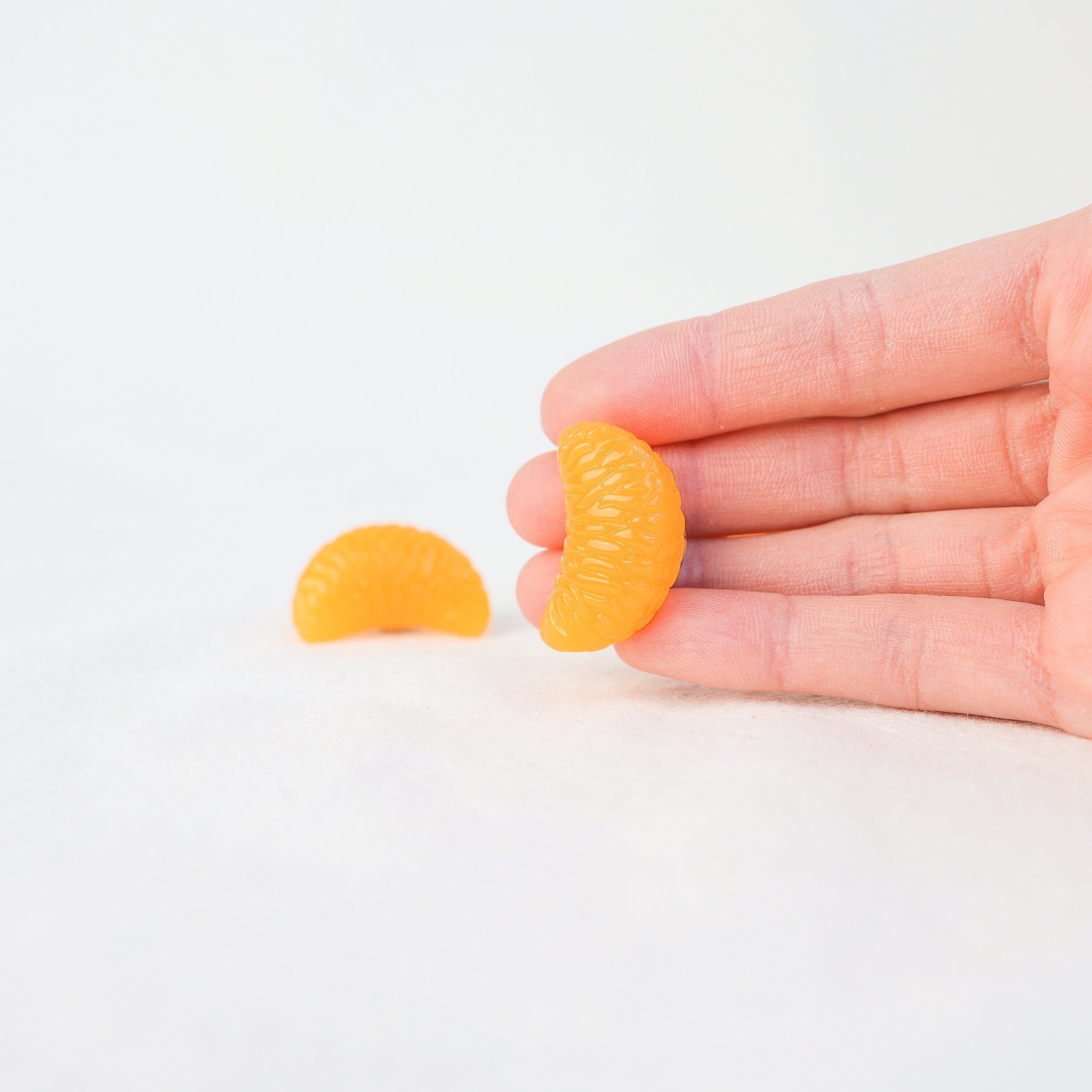 Juicy Mandarin Slice Brooch | Tangerine Pin