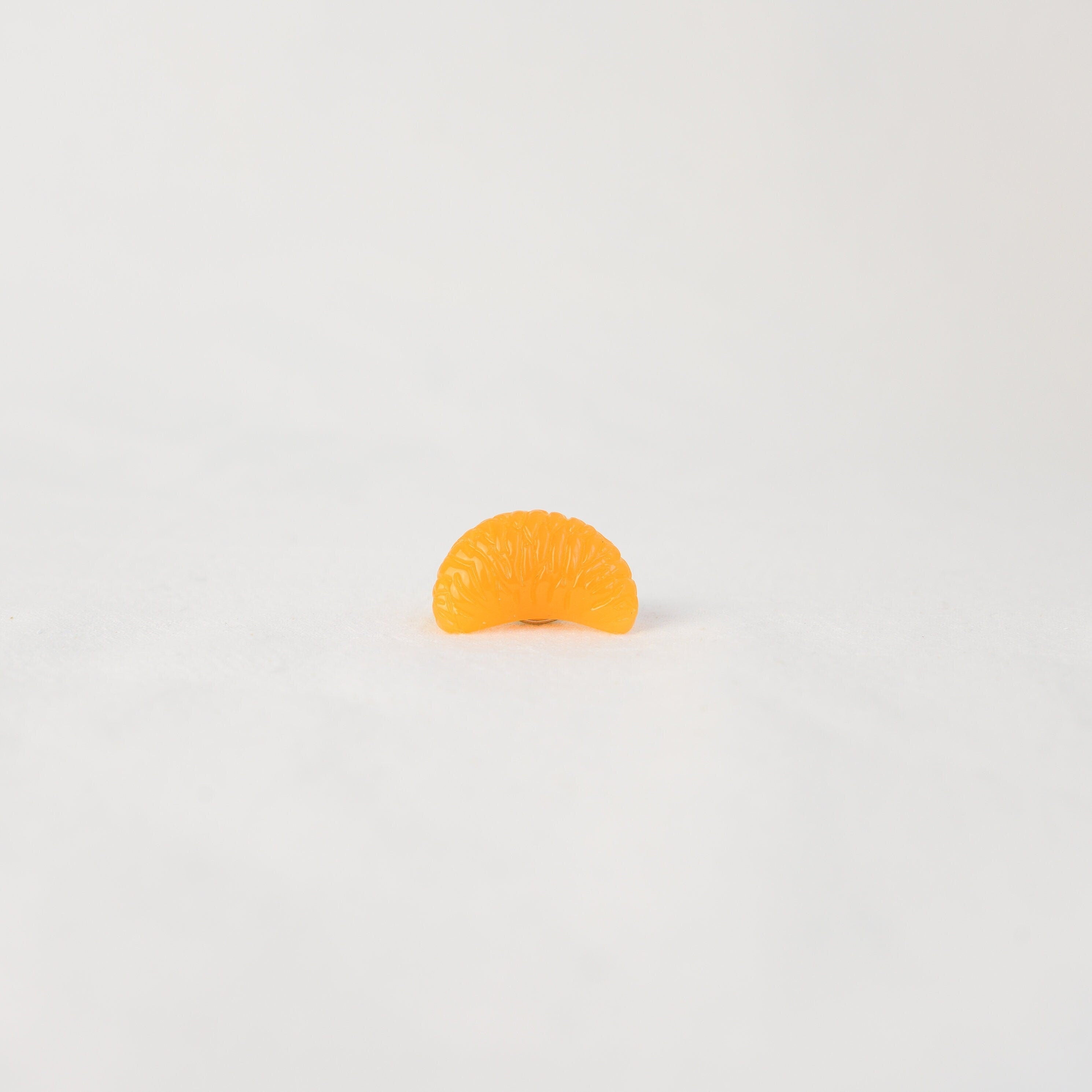 Juicy Mandarin Slice Brooch | Tangerine Pin