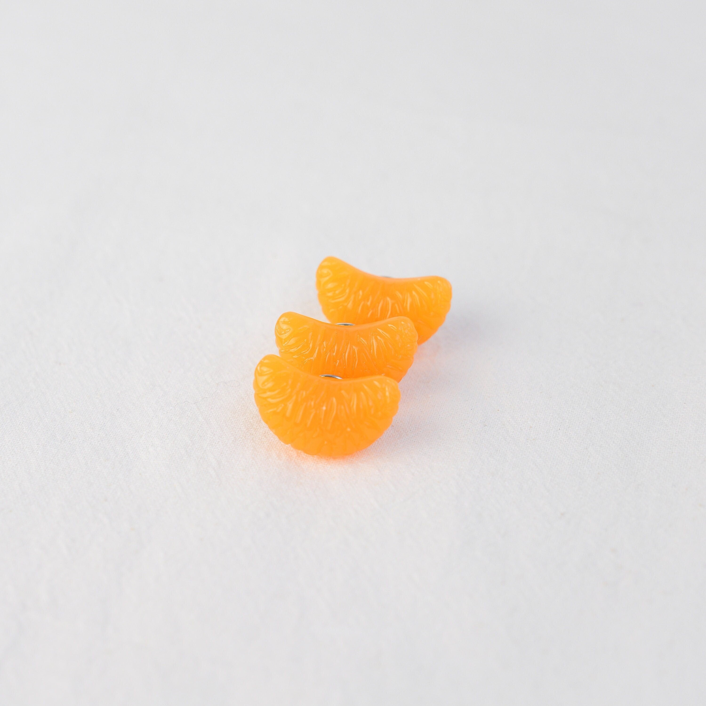 Juicy Mandarin Slice Brooch | Tangerine Pin