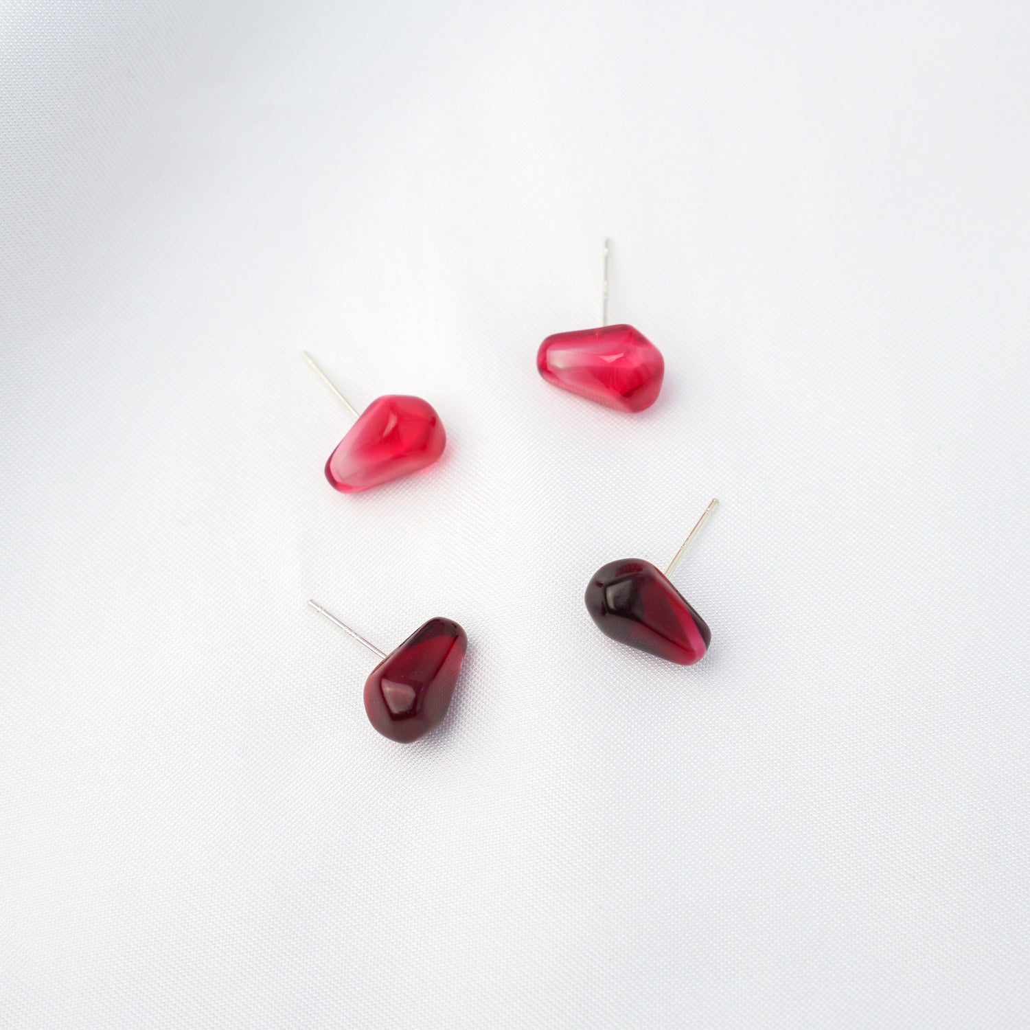 Pomegranate Seed Stud Earrings