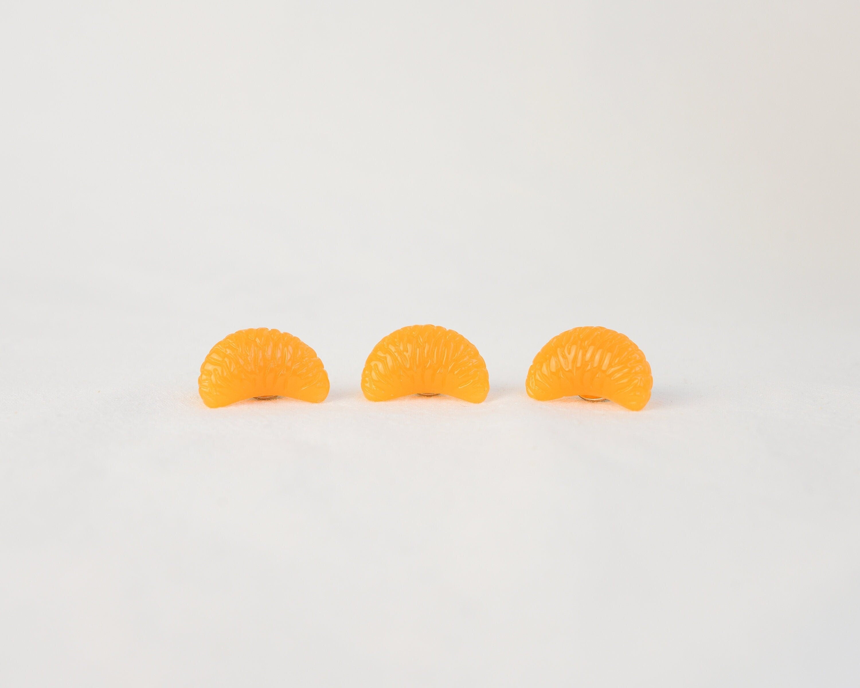 Juicy Mandarin Slice Brooch | Tangerine Pin