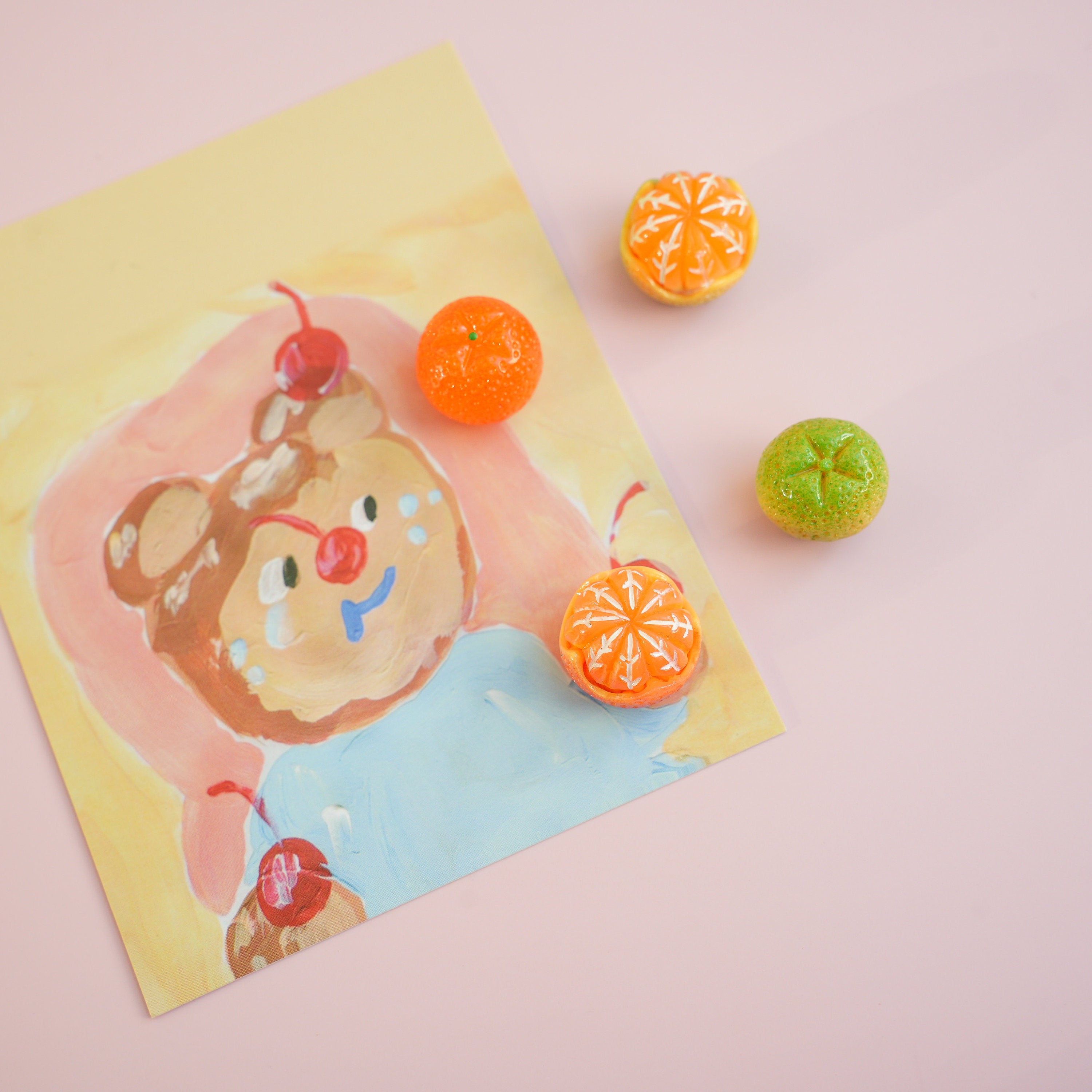 Mandarin Orange Magnet Set