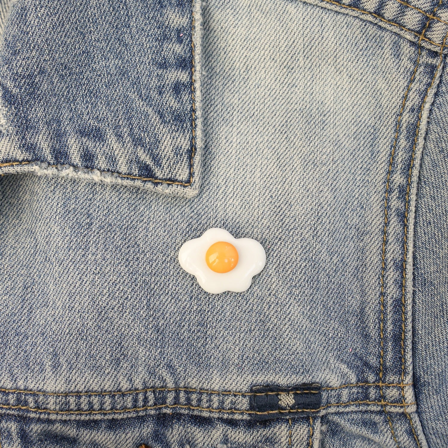 Sunny Side up Egg Brooch