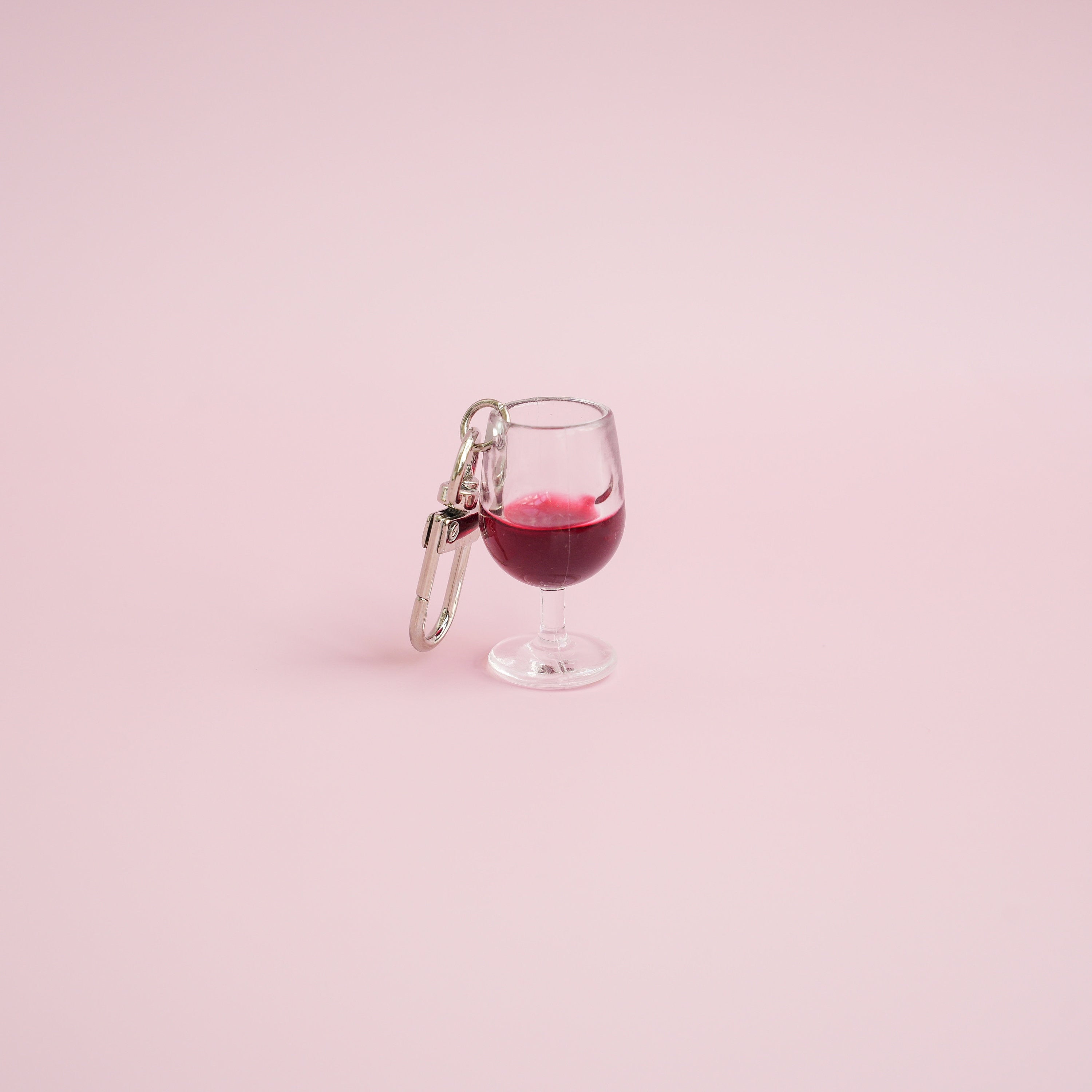 Glass of Red Wine Keychain