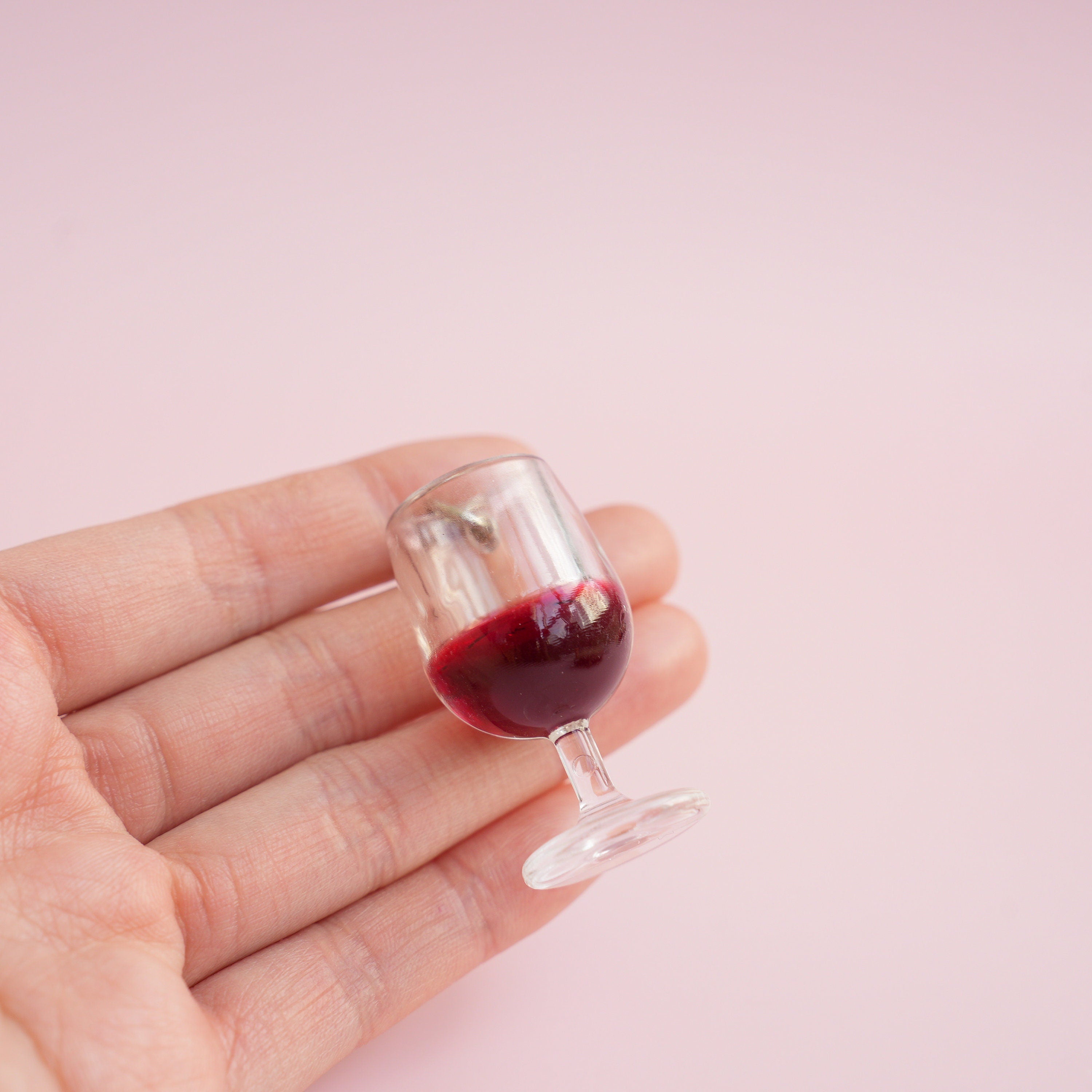 Glass of Red Wine Keychain