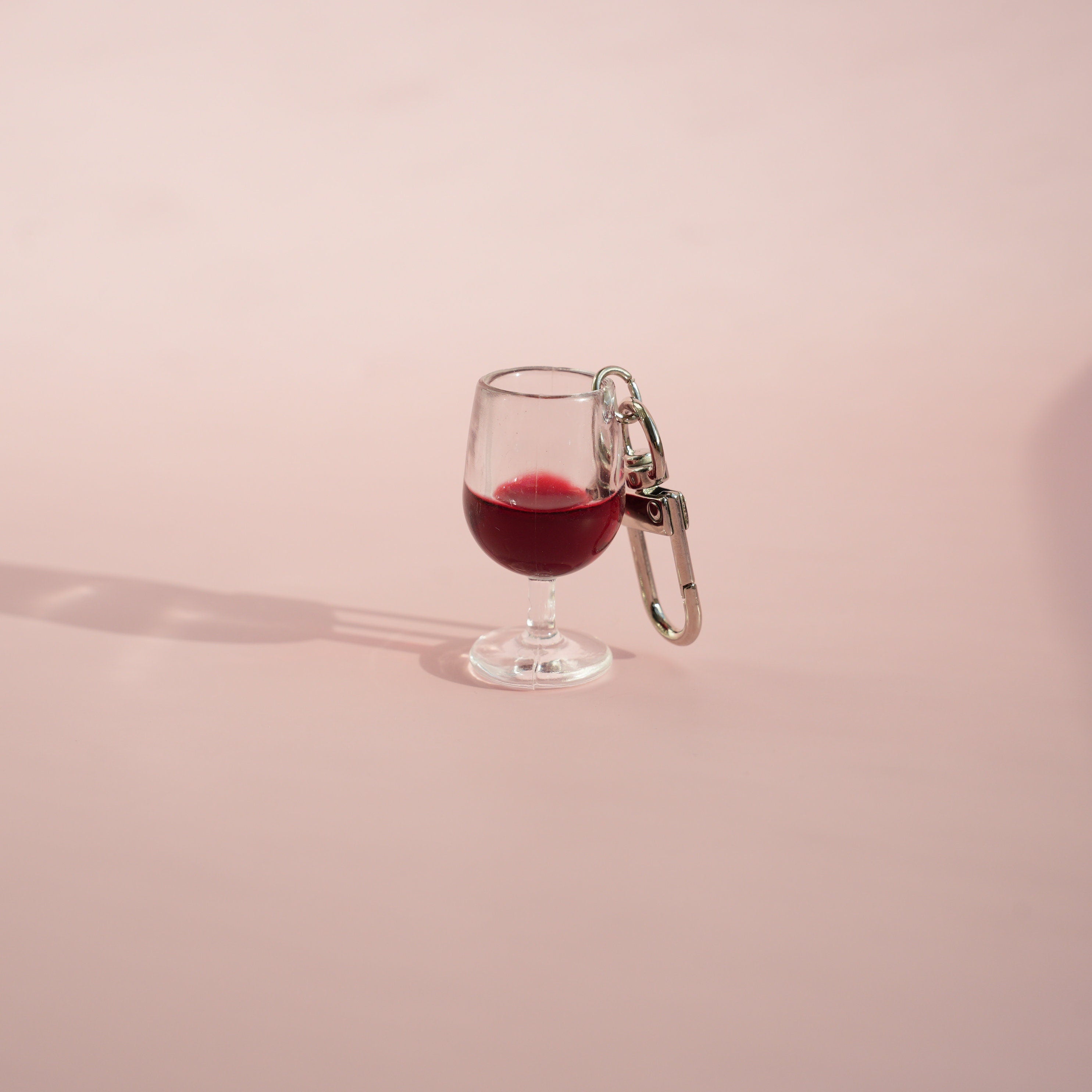 Glass of Red Wine Keychain