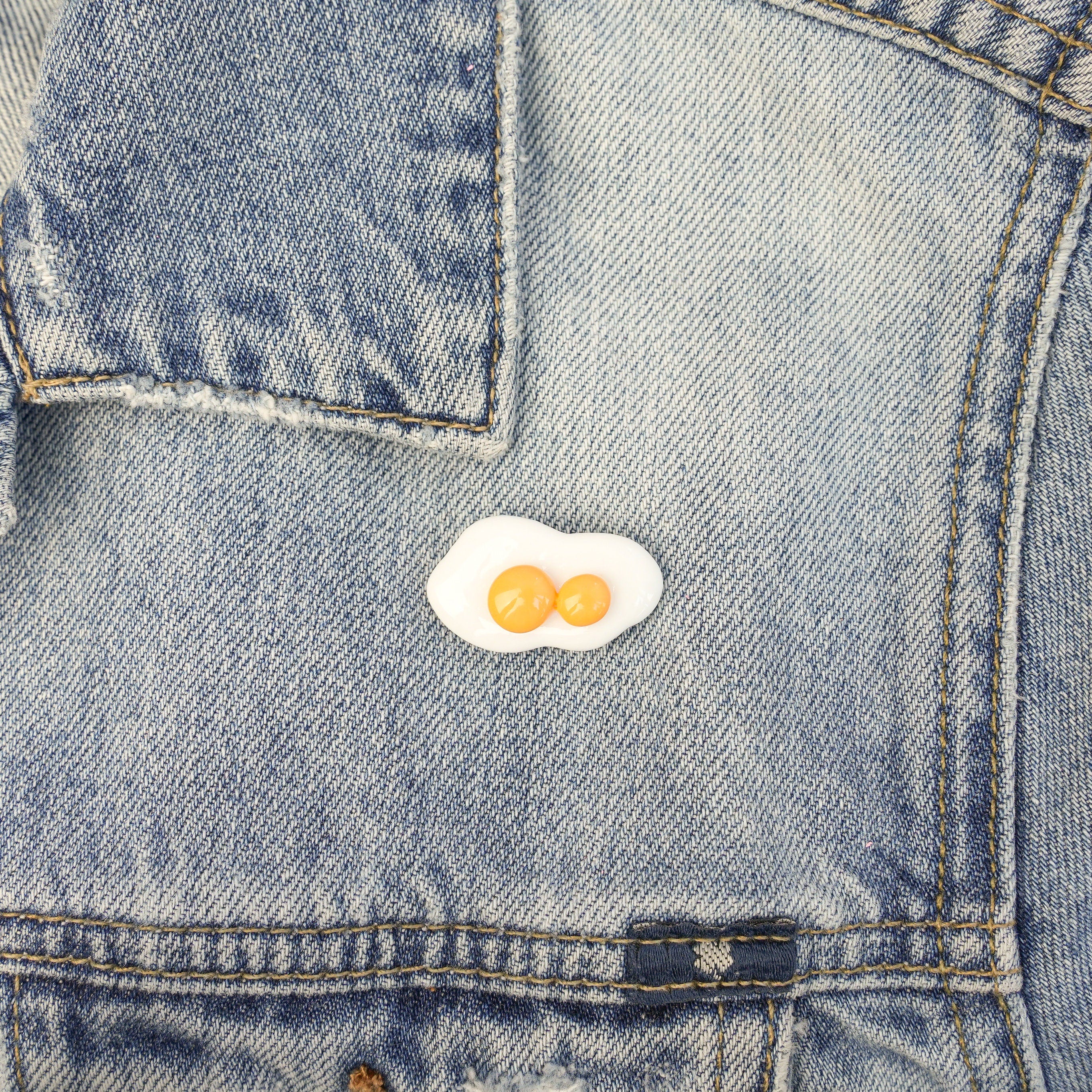 Sunny Side up Egg Brooch