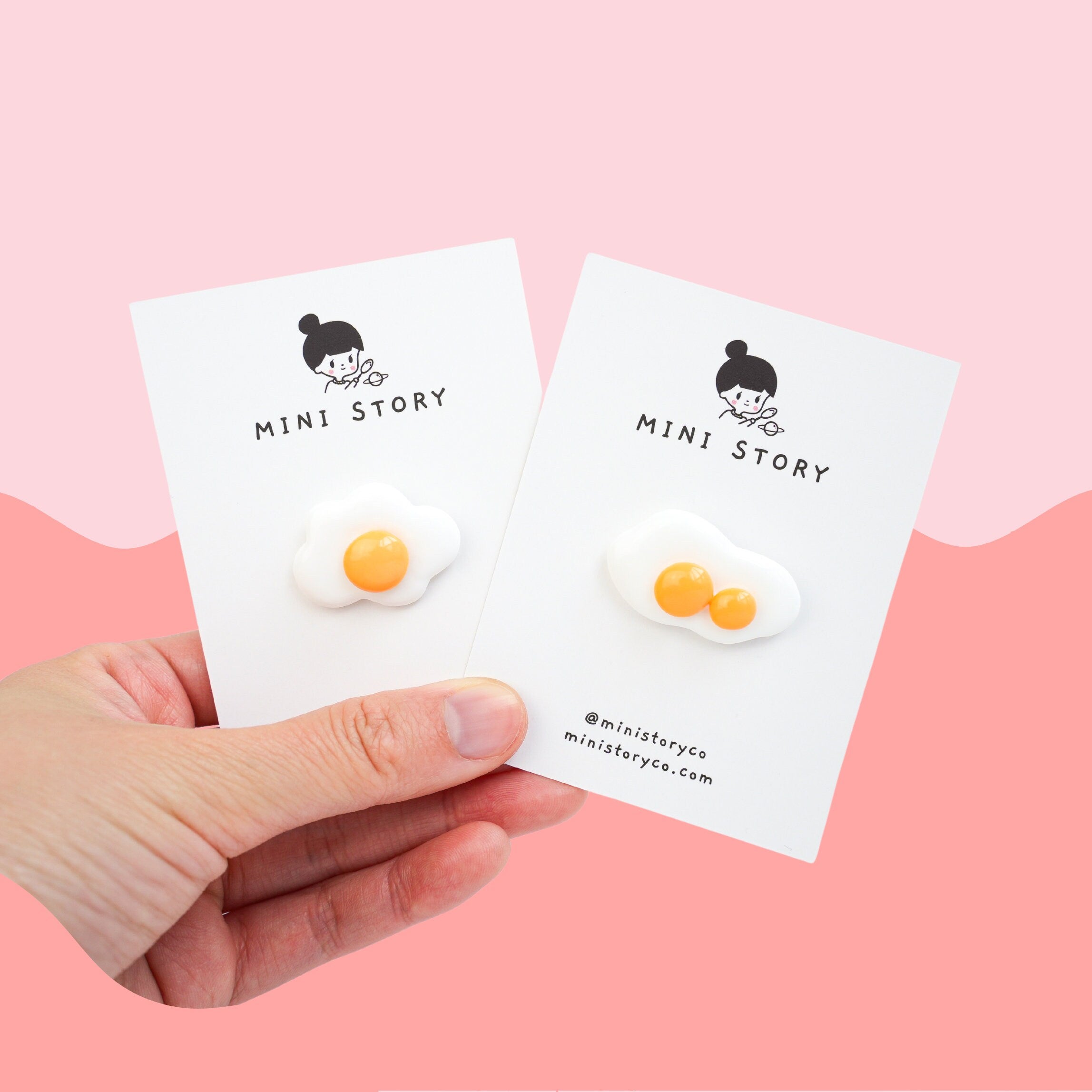 Sunny Side up Egg Brooch