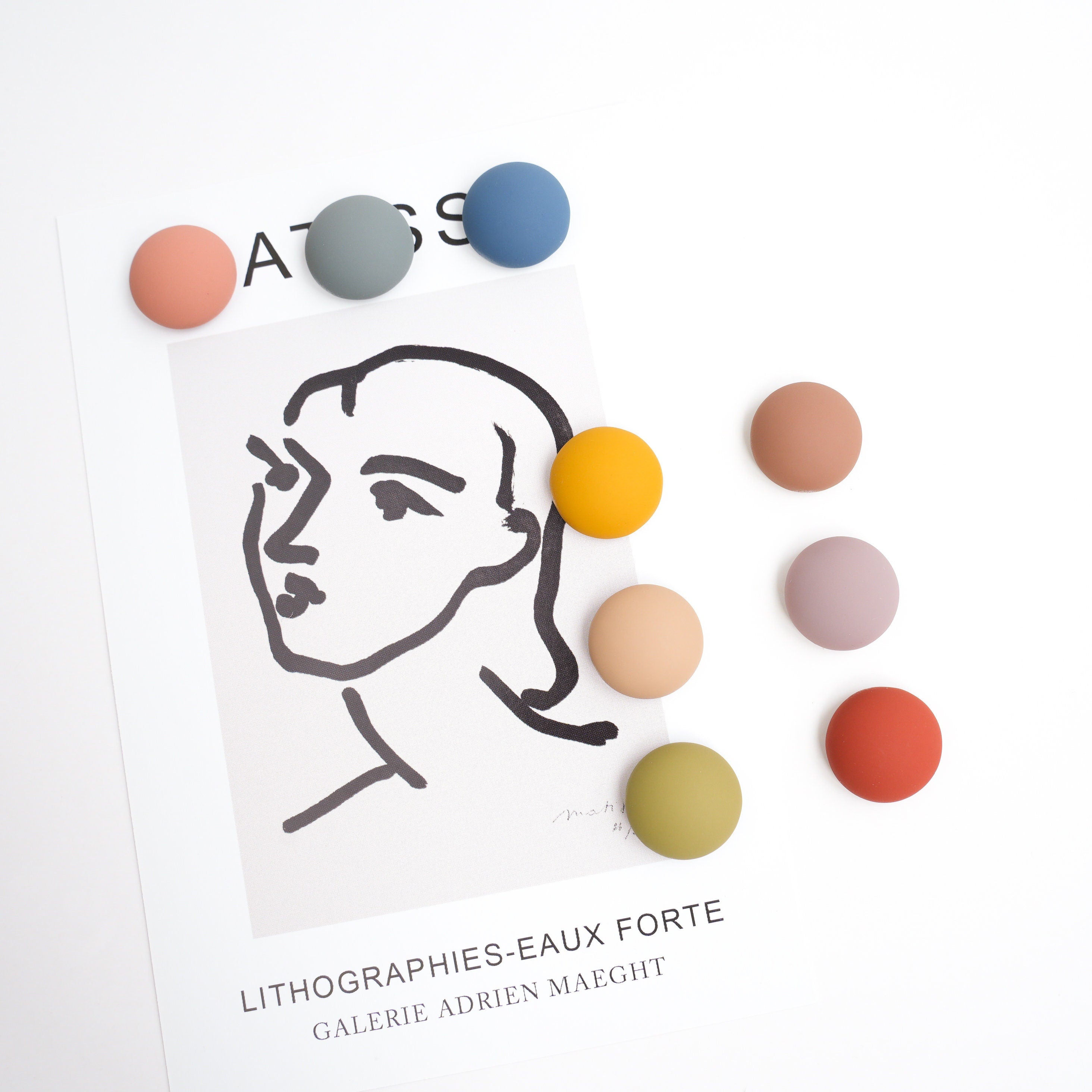 Colourful Matte Magnet Set