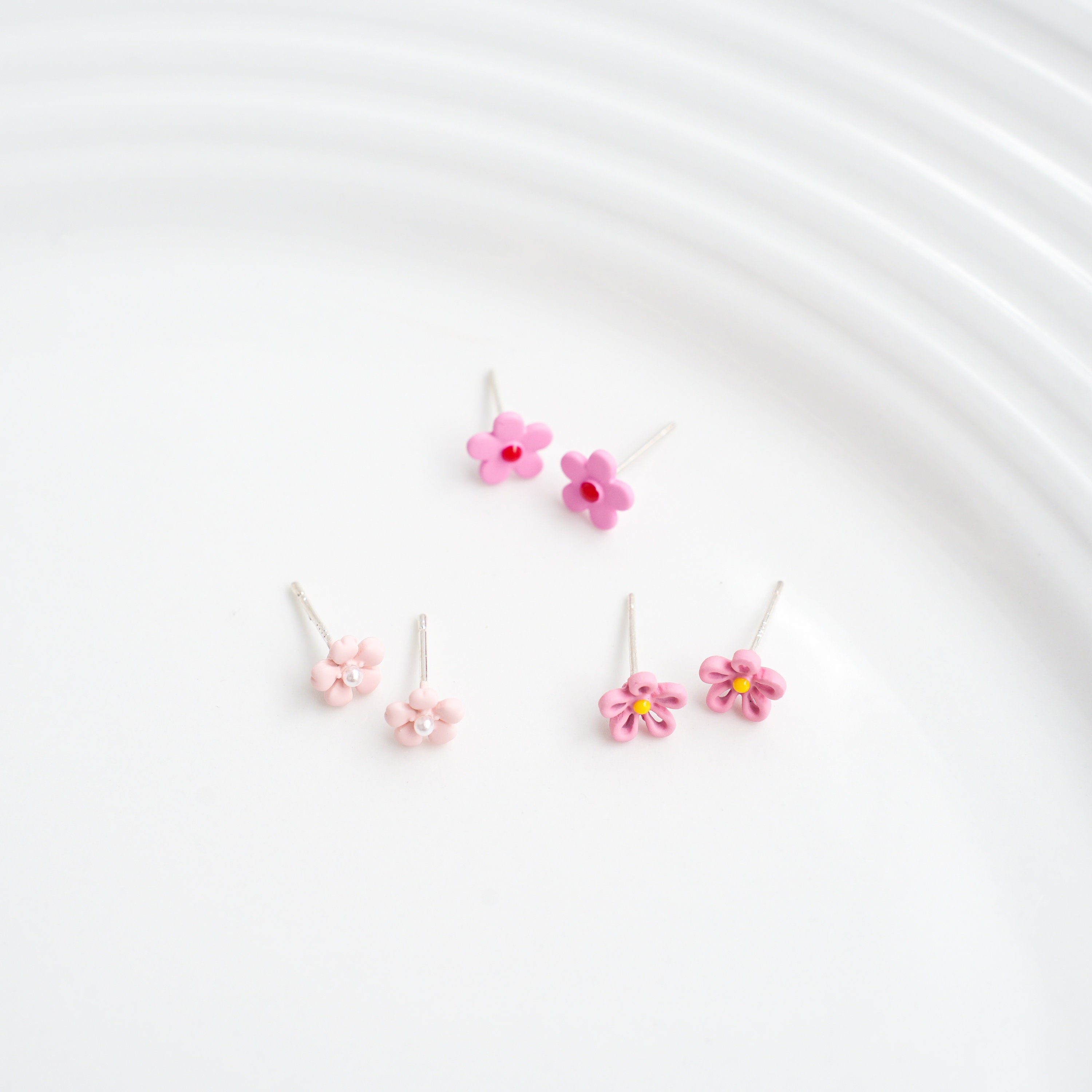 Tiny Flower Stud Earrings