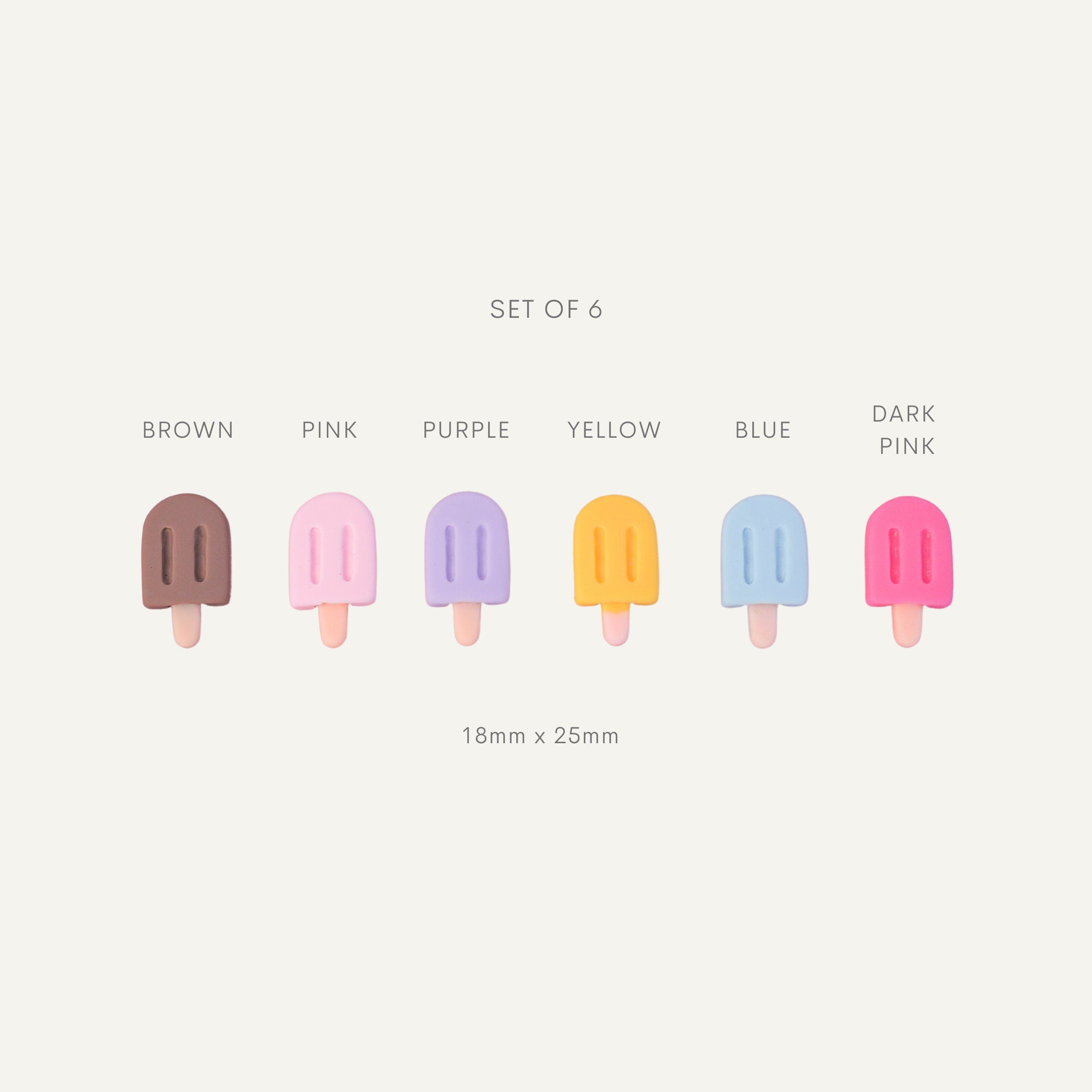 Popsicle Bars Magnet Set