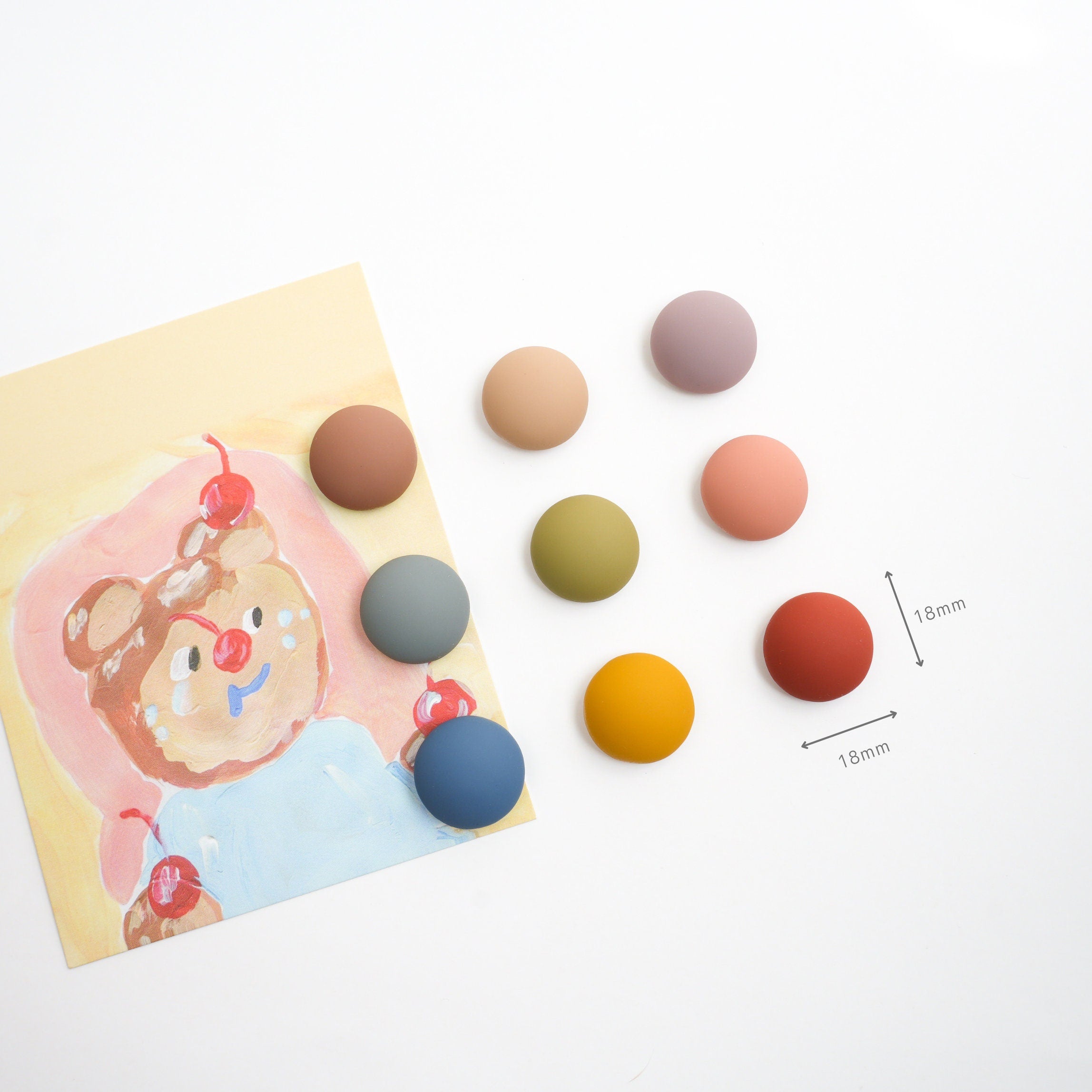 Colourful Matte Magnet Set