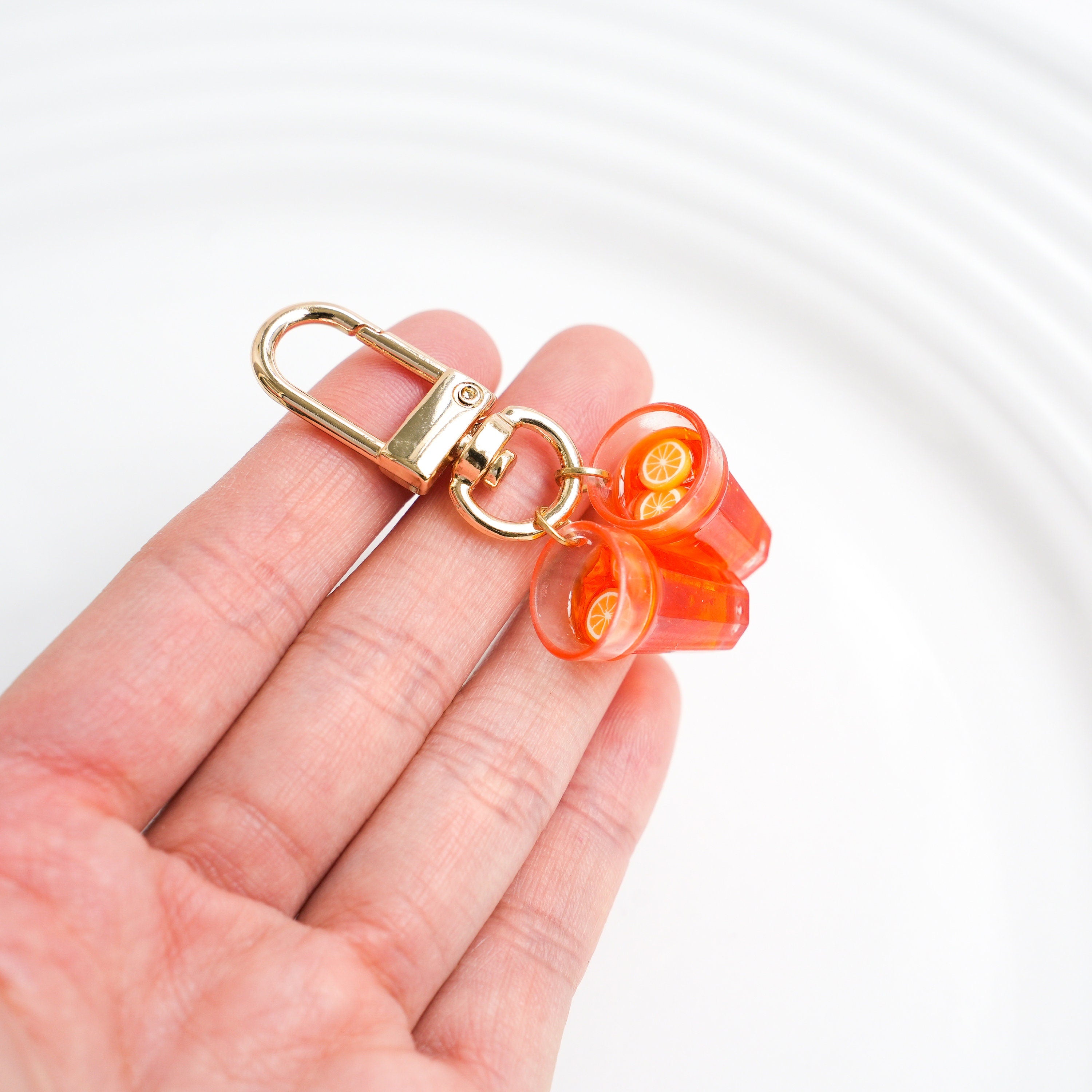 Lemon Iced Tea Keychain