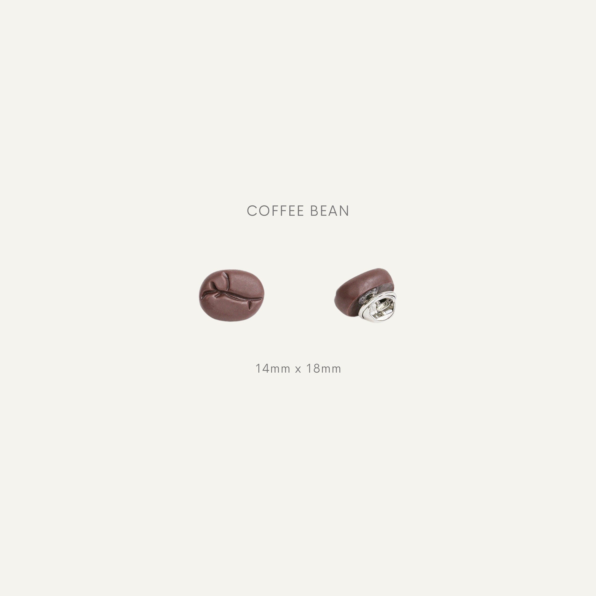 Coffee Bean Brooch