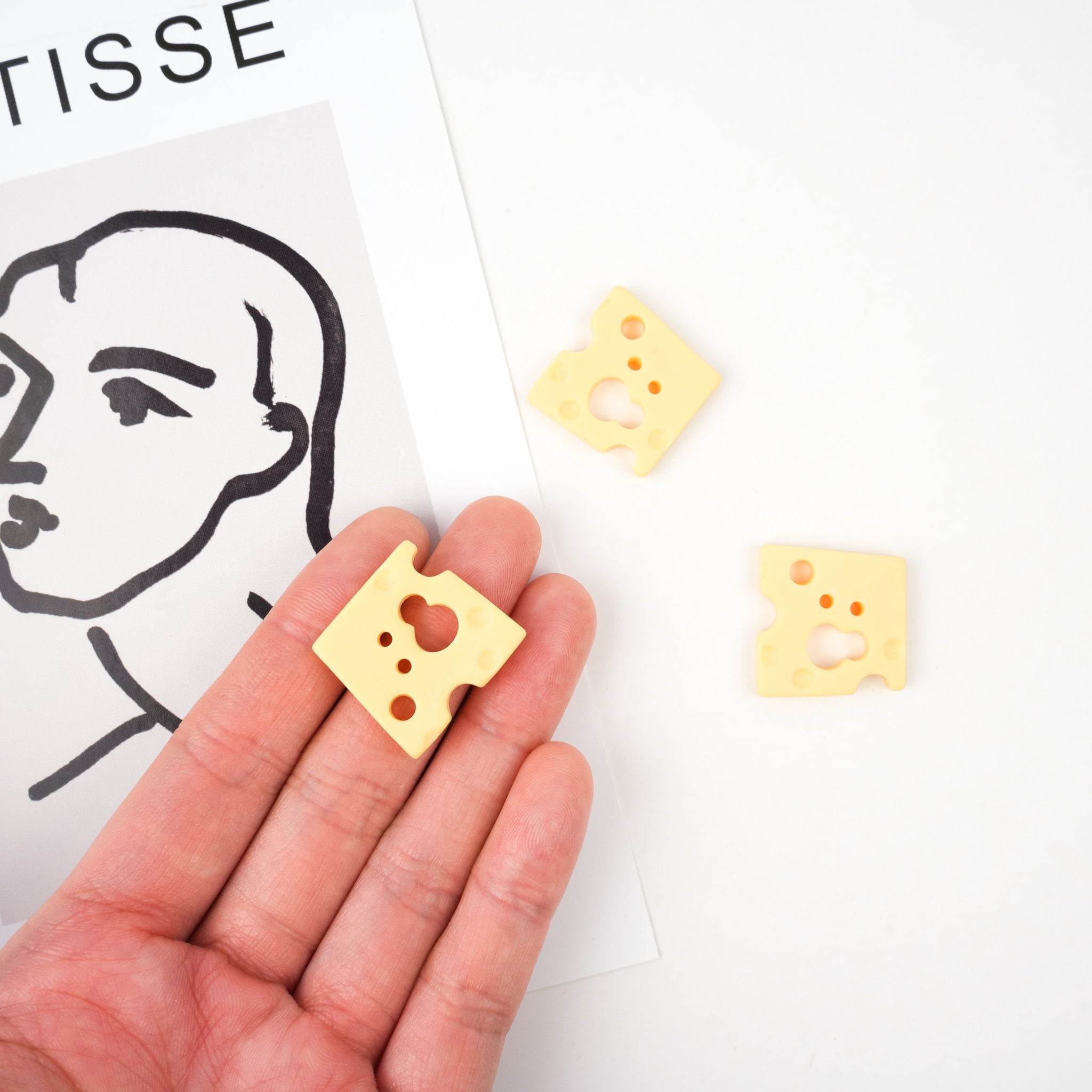 Swiss Cheese Slice Pin