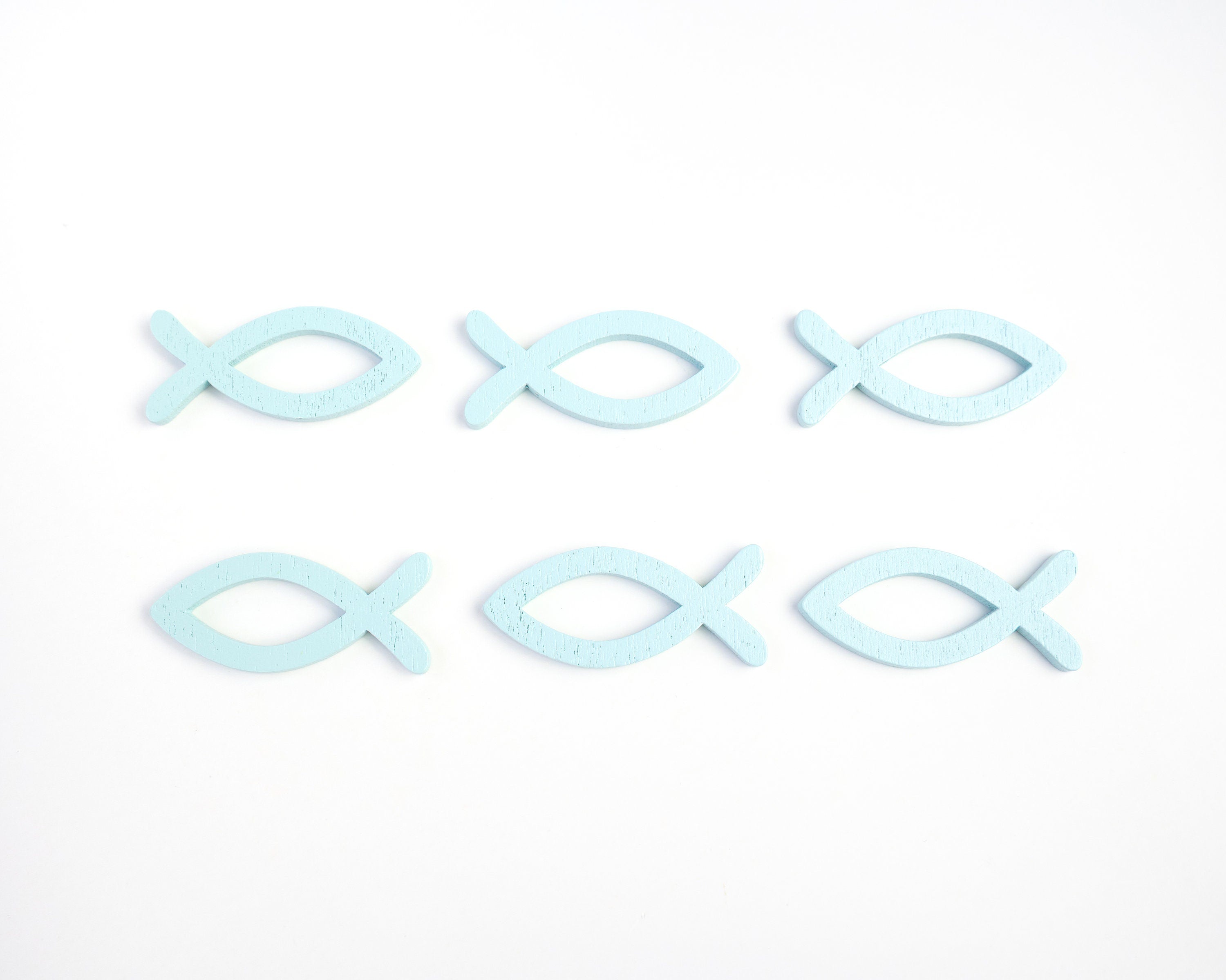 Fish Pin Badge | Cute Wooden Blue Fish Pin