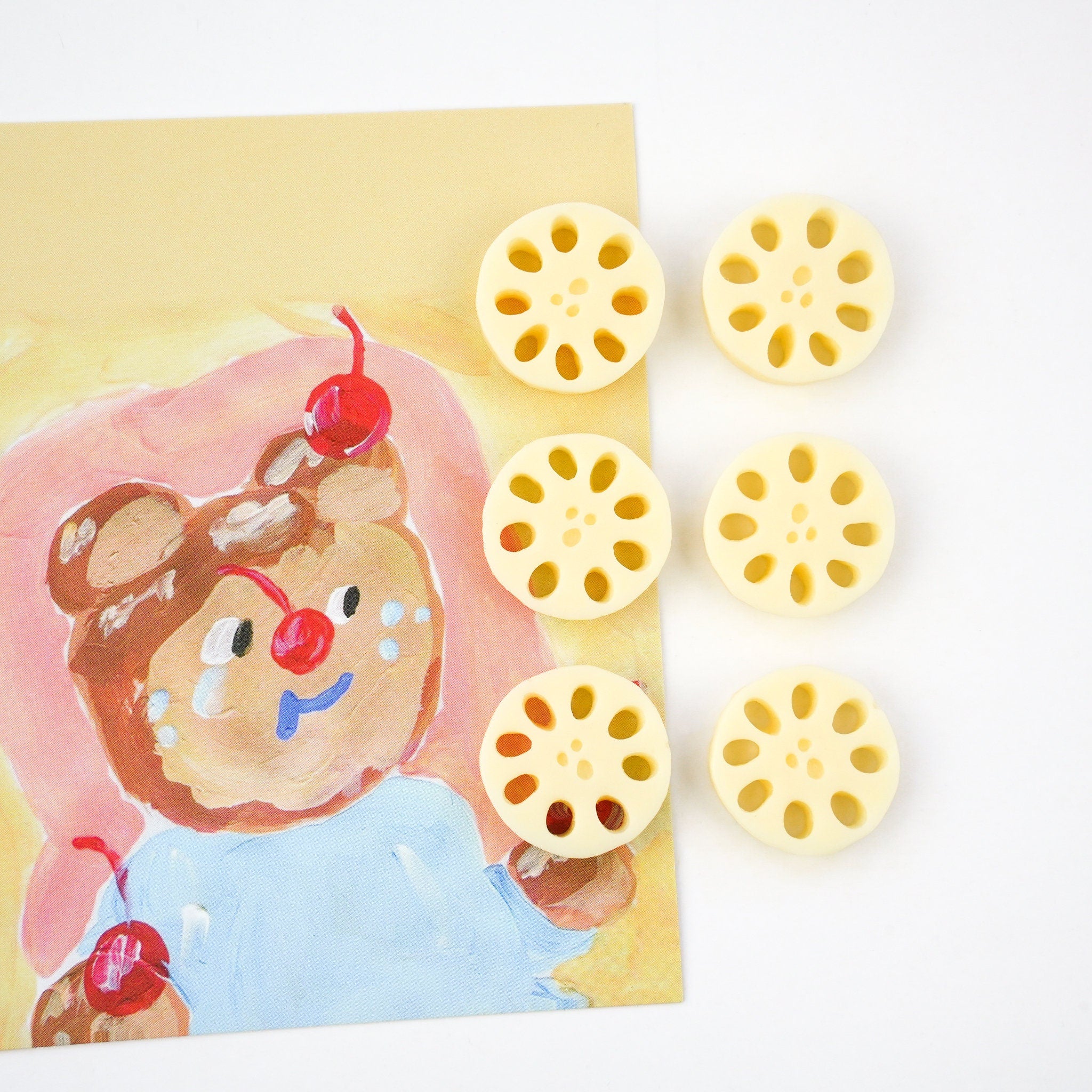 Asian Vegetable Pins Set