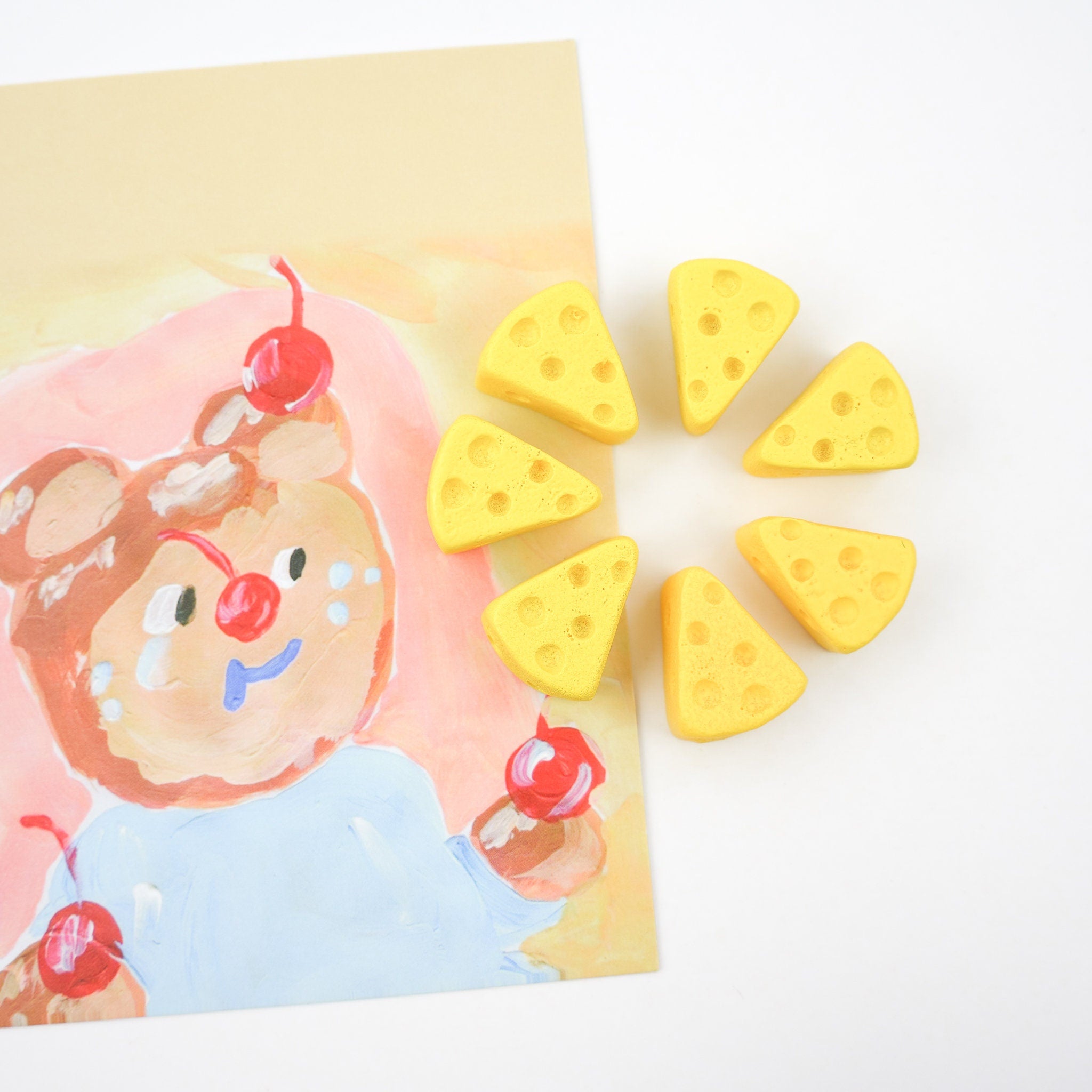 Swiss Cheese Magnet Set