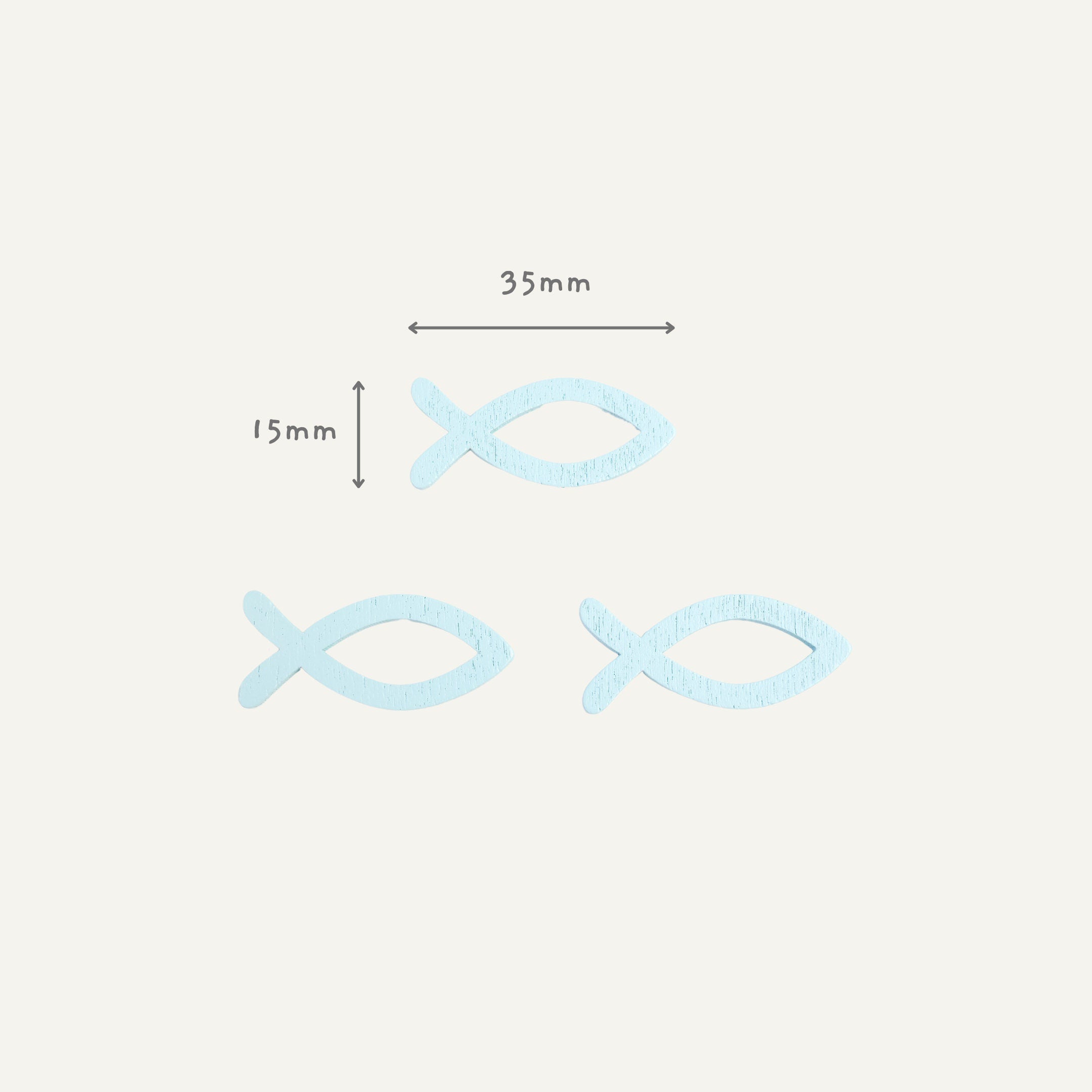 Fish Pin Badge | Cute Wooden Blue Fish Pin