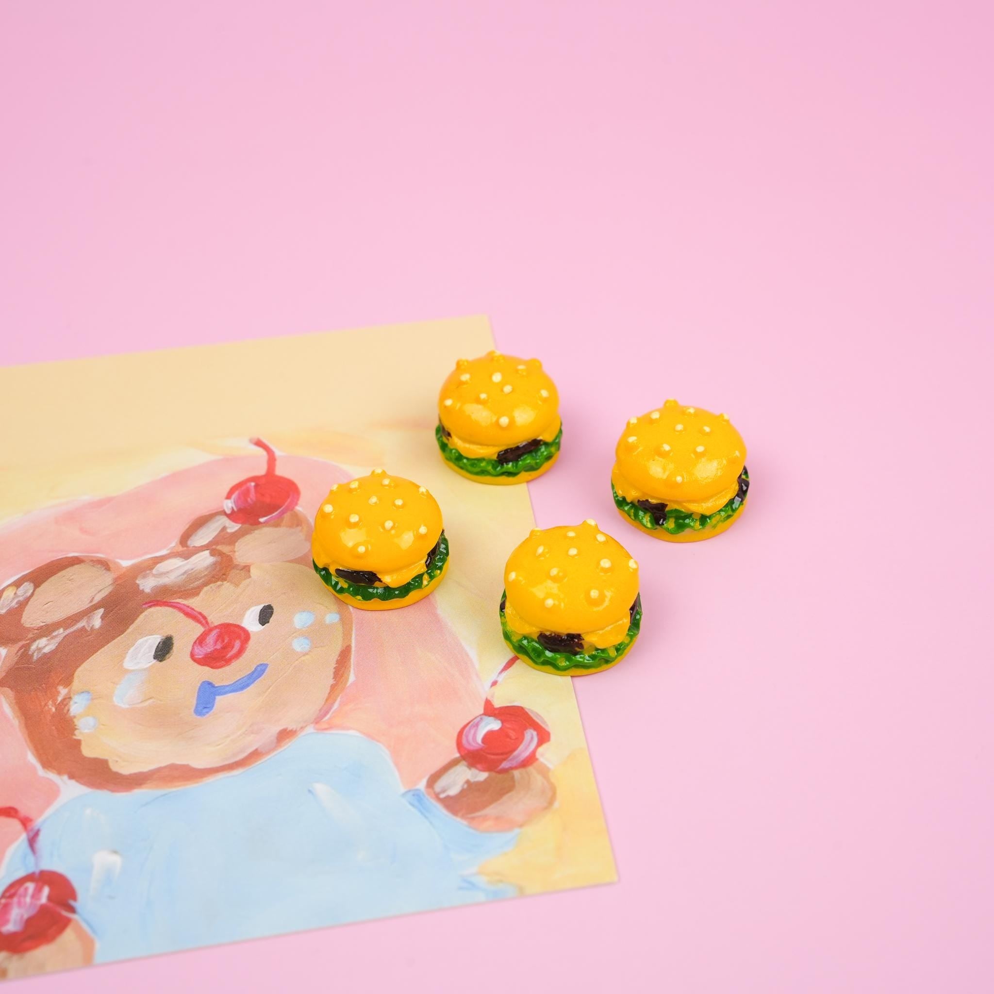 Cheeseburger Magnet Set