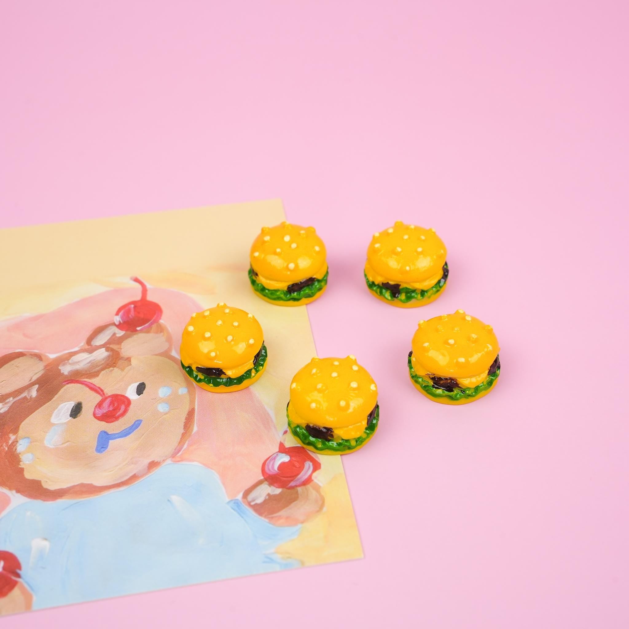 Cheeseburger Magnet Set