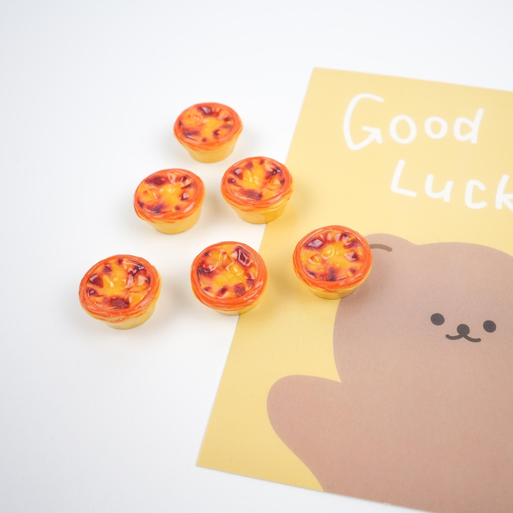 Portuguese Egg Tart Brooch