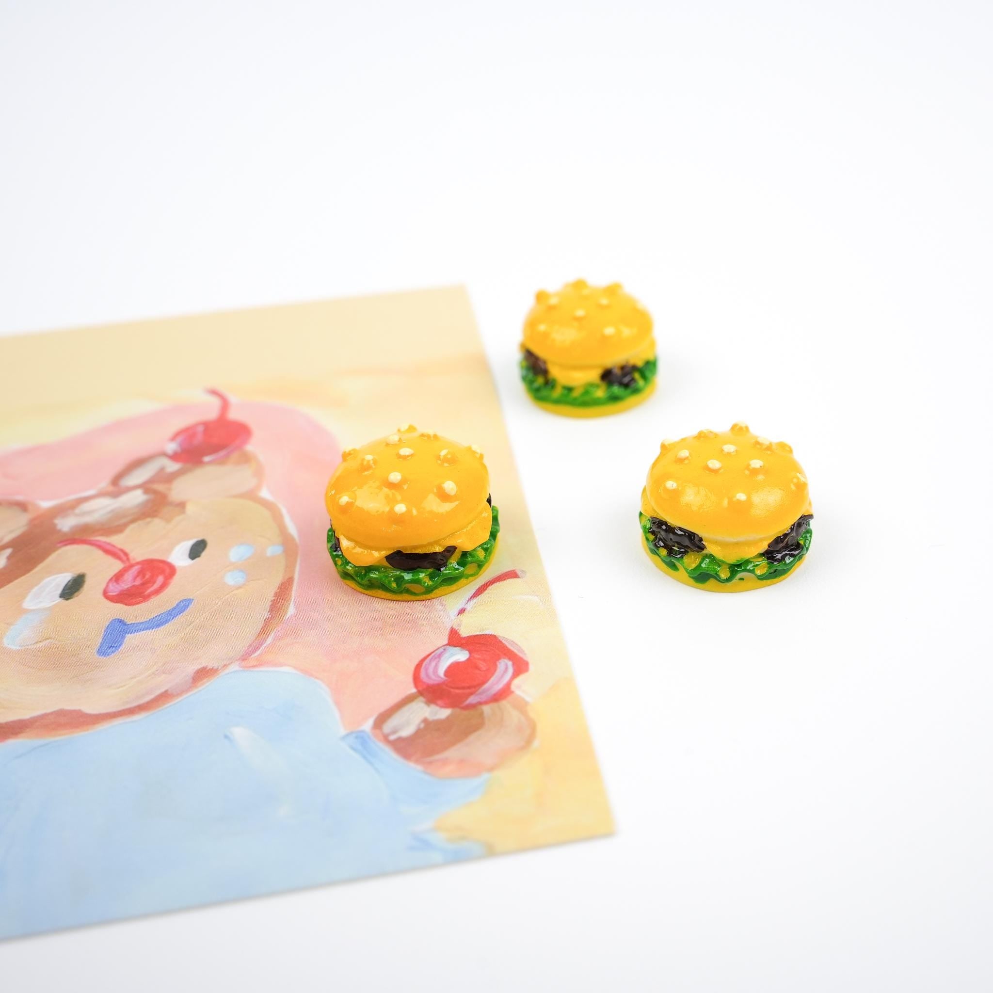 Cheeseburger Magnet Set