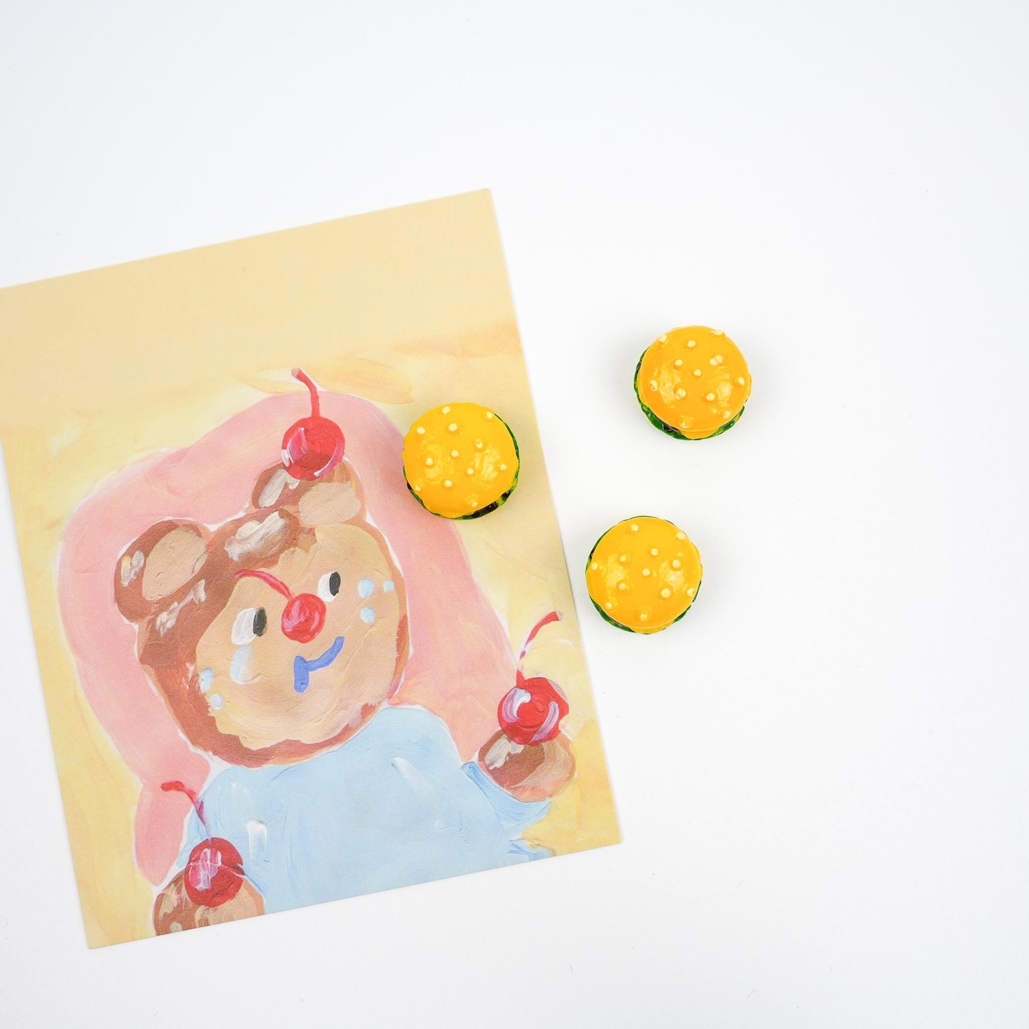 Cheeseburger Magnet Set