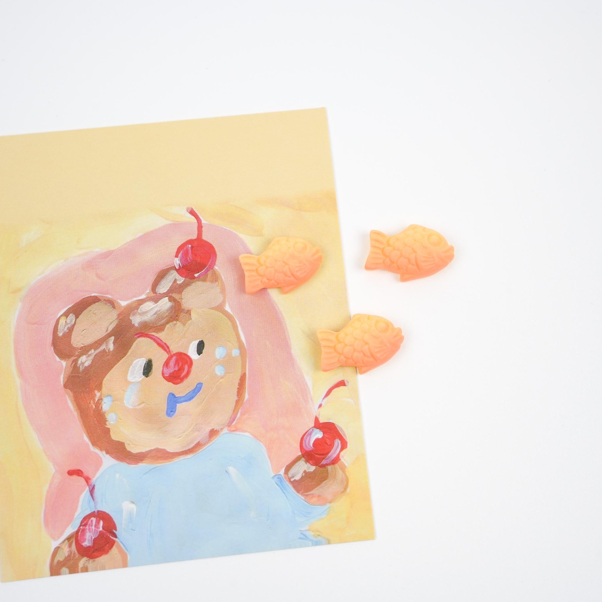 Taiyaki Magnet Set | Fish-shaped Pastry Fridge Magnet