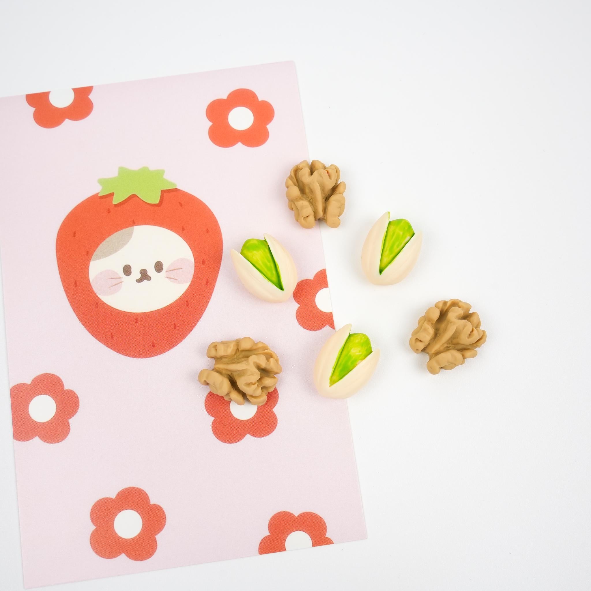 Pistachio and Walnut Magnet Set