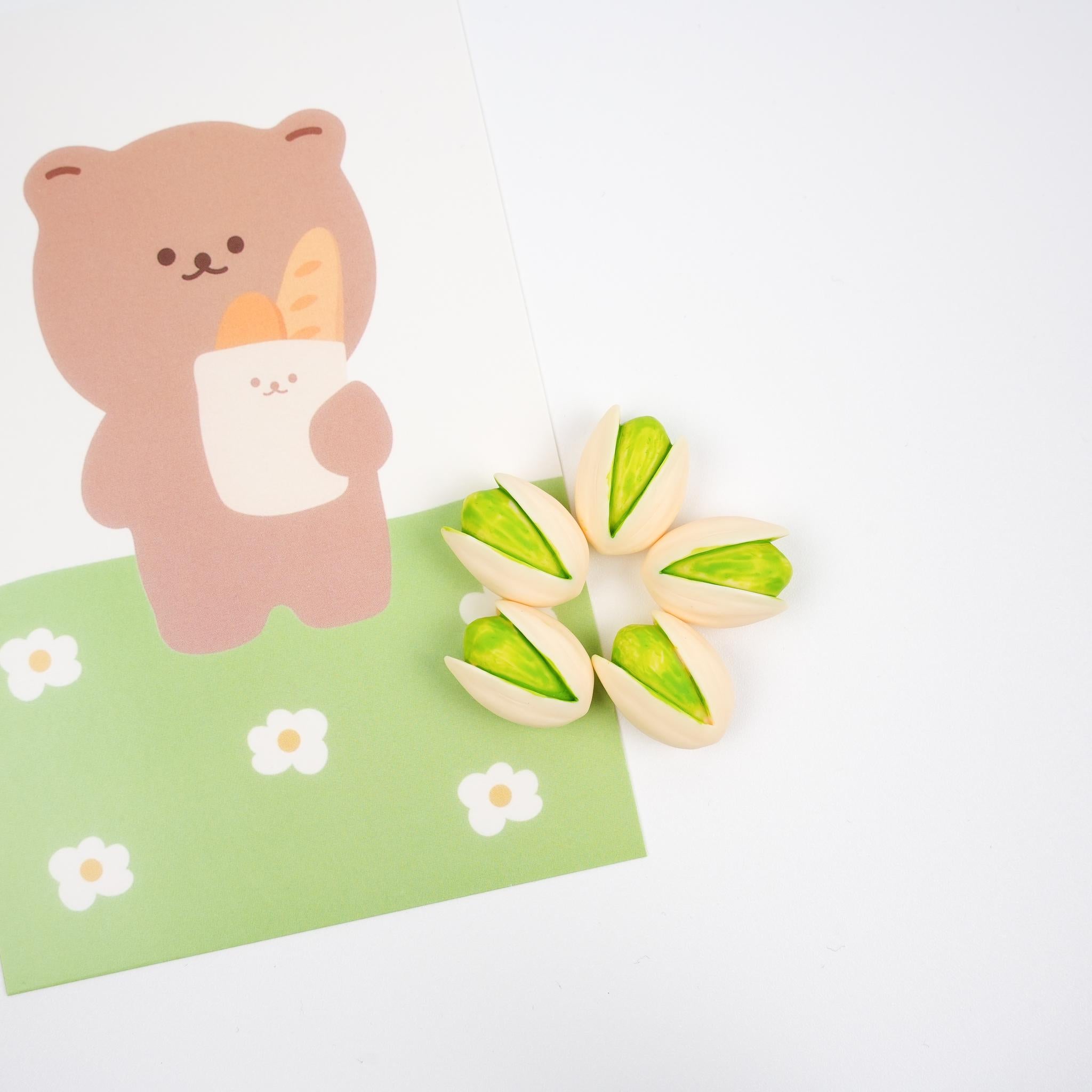 Pistachio and Walnut Magnet Set