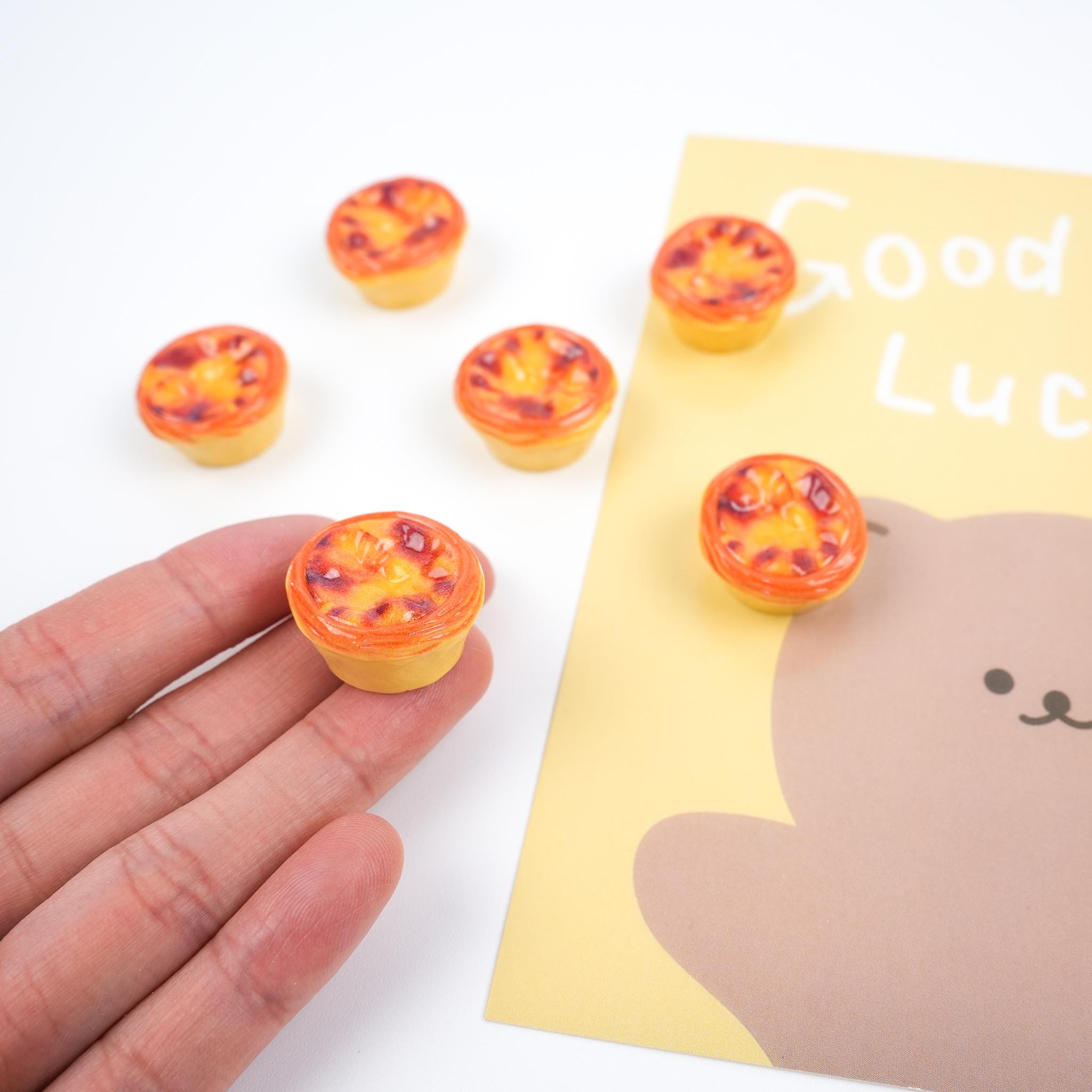 Portuguese Egg Tart Brooch