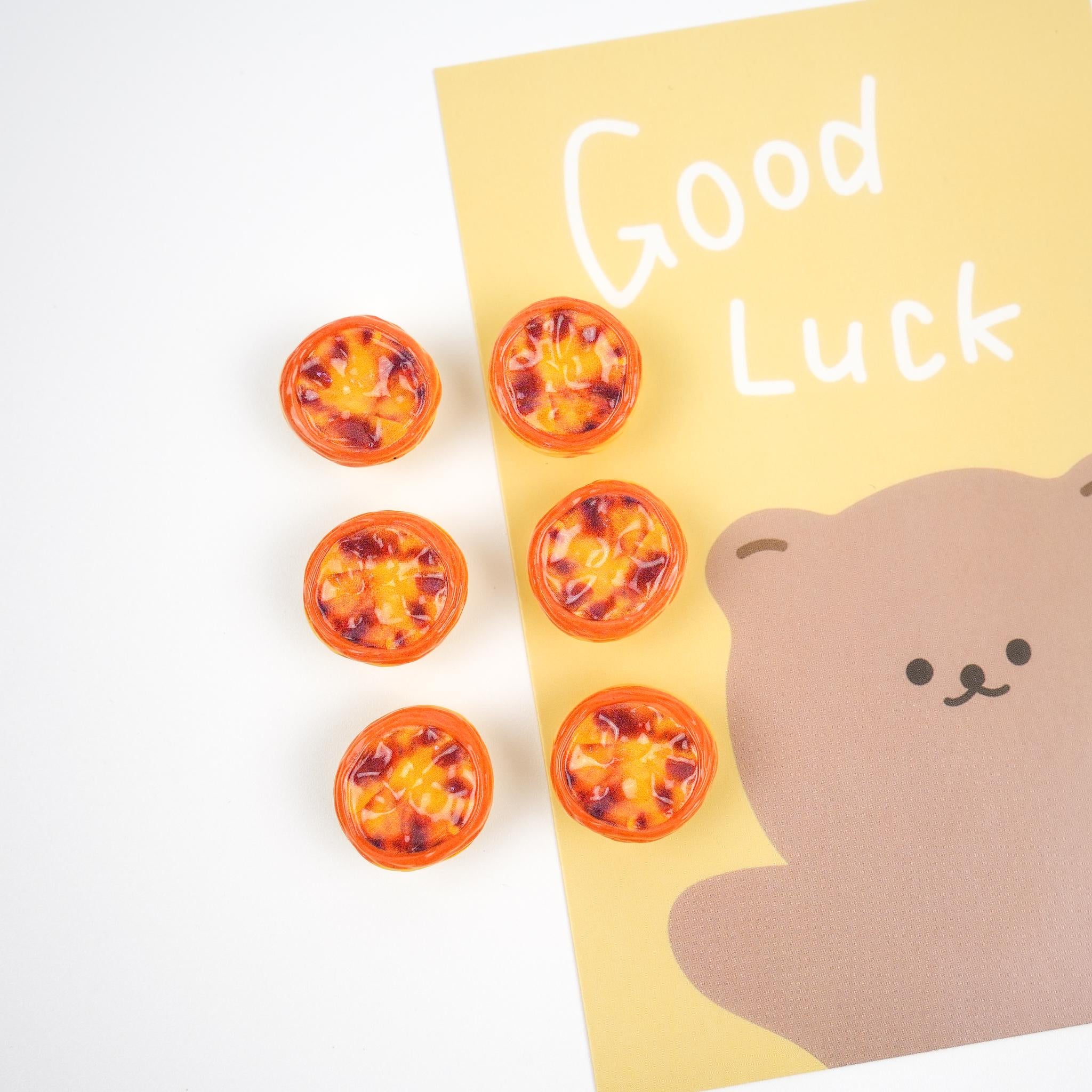 Portuguese Egg Tart Brooch