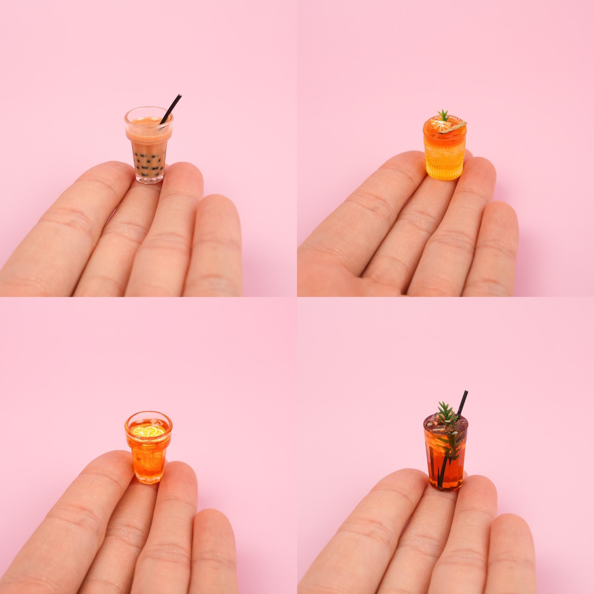 Refreshing Beverage Magnet Set | Iced Coffee, Bubble Tea, Lemon Juice, Soft Drinks, Mocktail Kitchen Decor