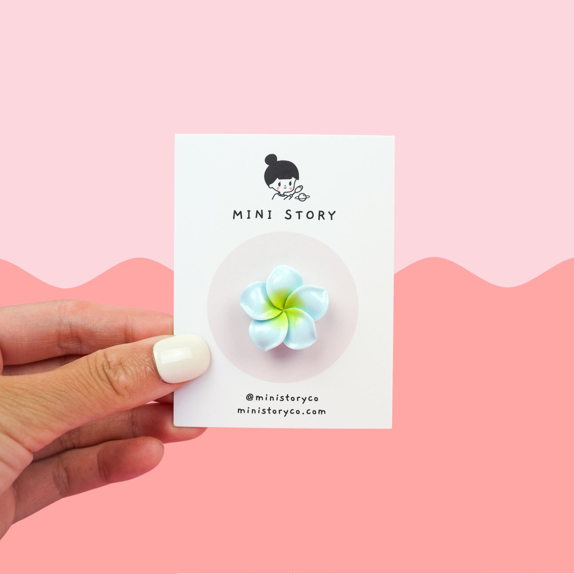 Plumeria Flower Pin
