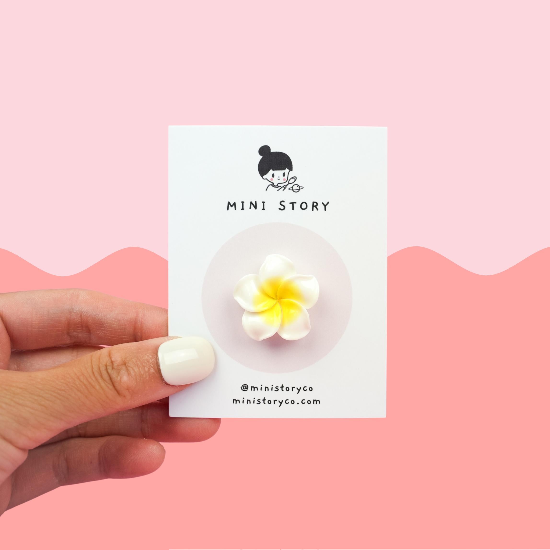 Plumeria Flower Pin
