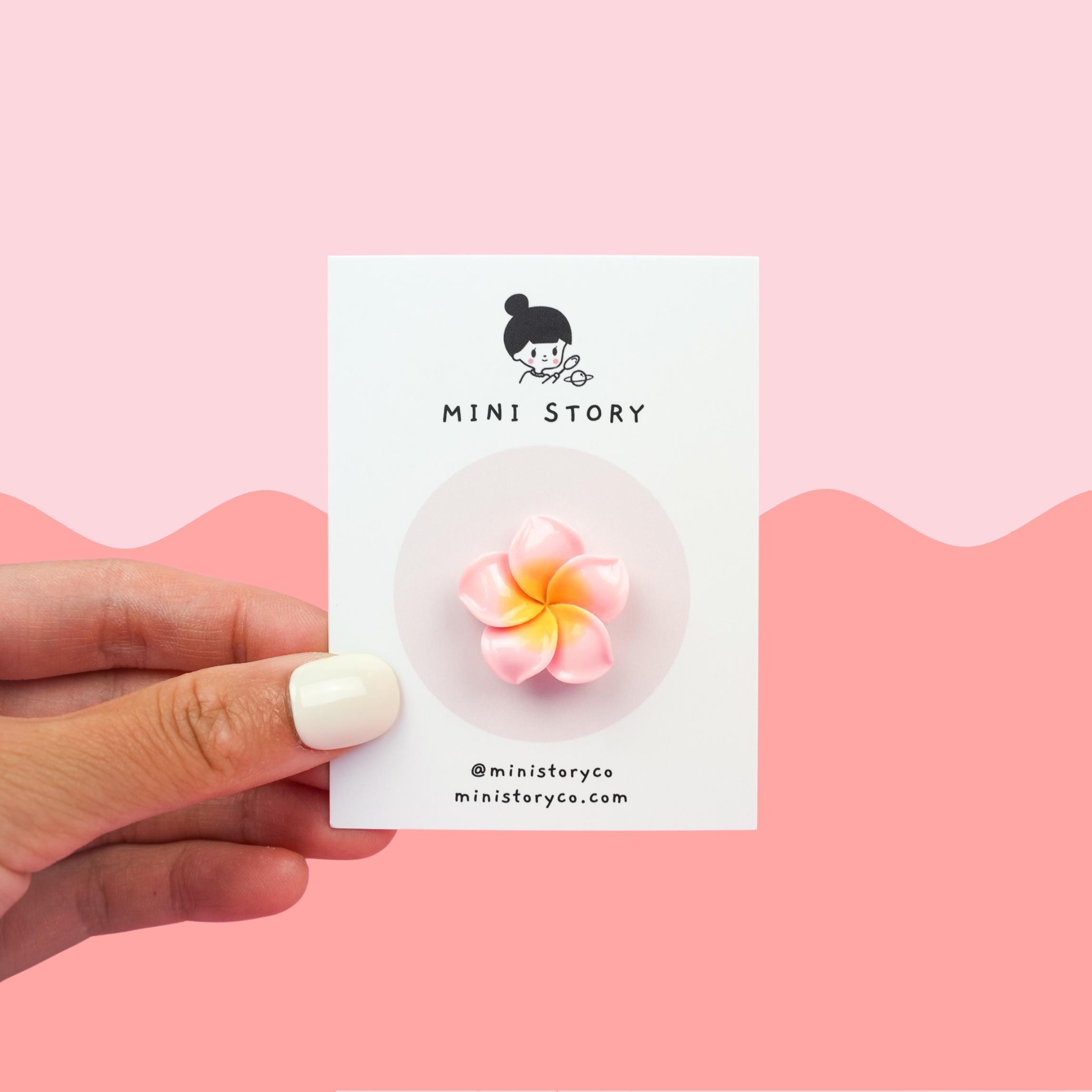 Plumeria Flower Pin
