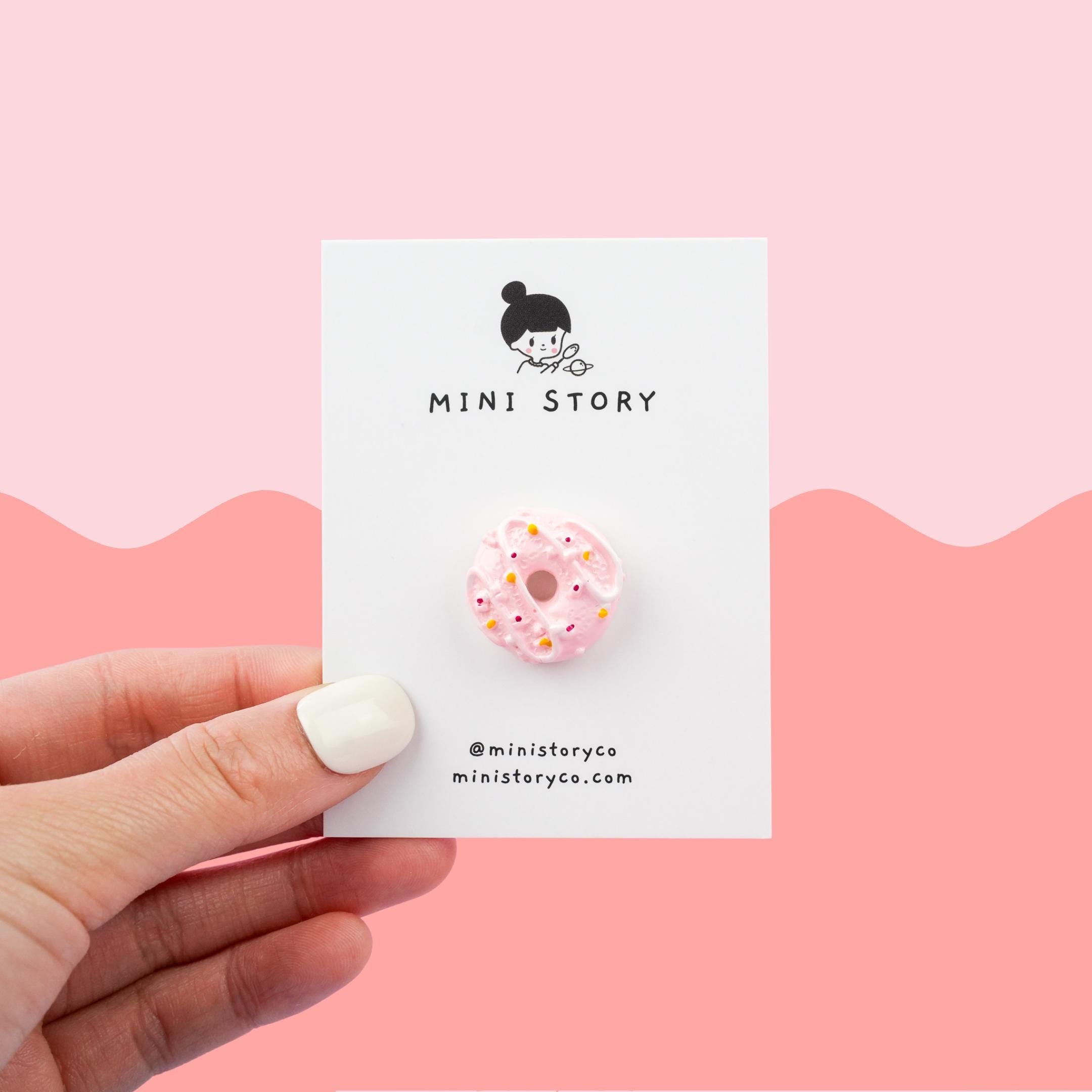 Pink Donut Pin