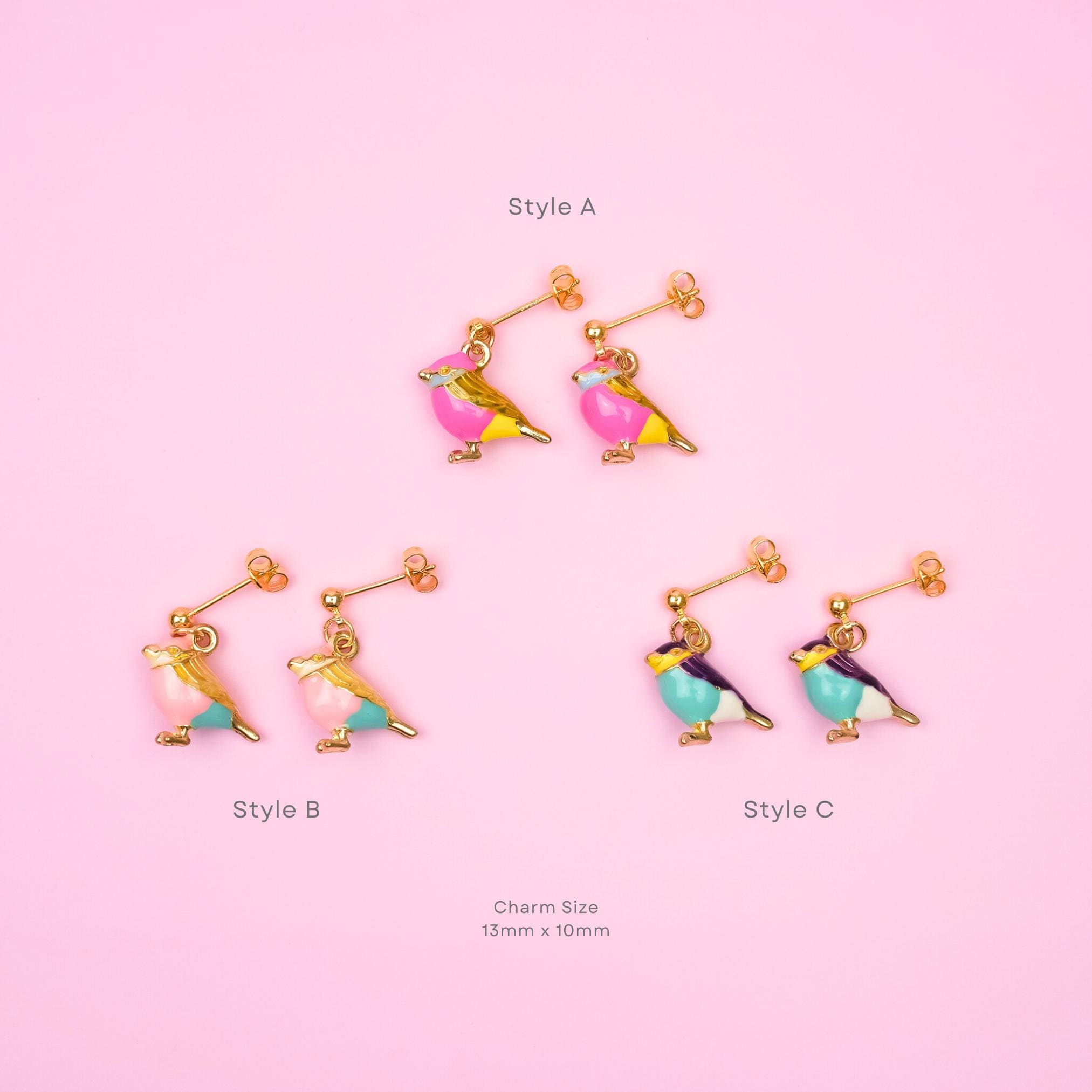 Robin Bird Dangle Earrings