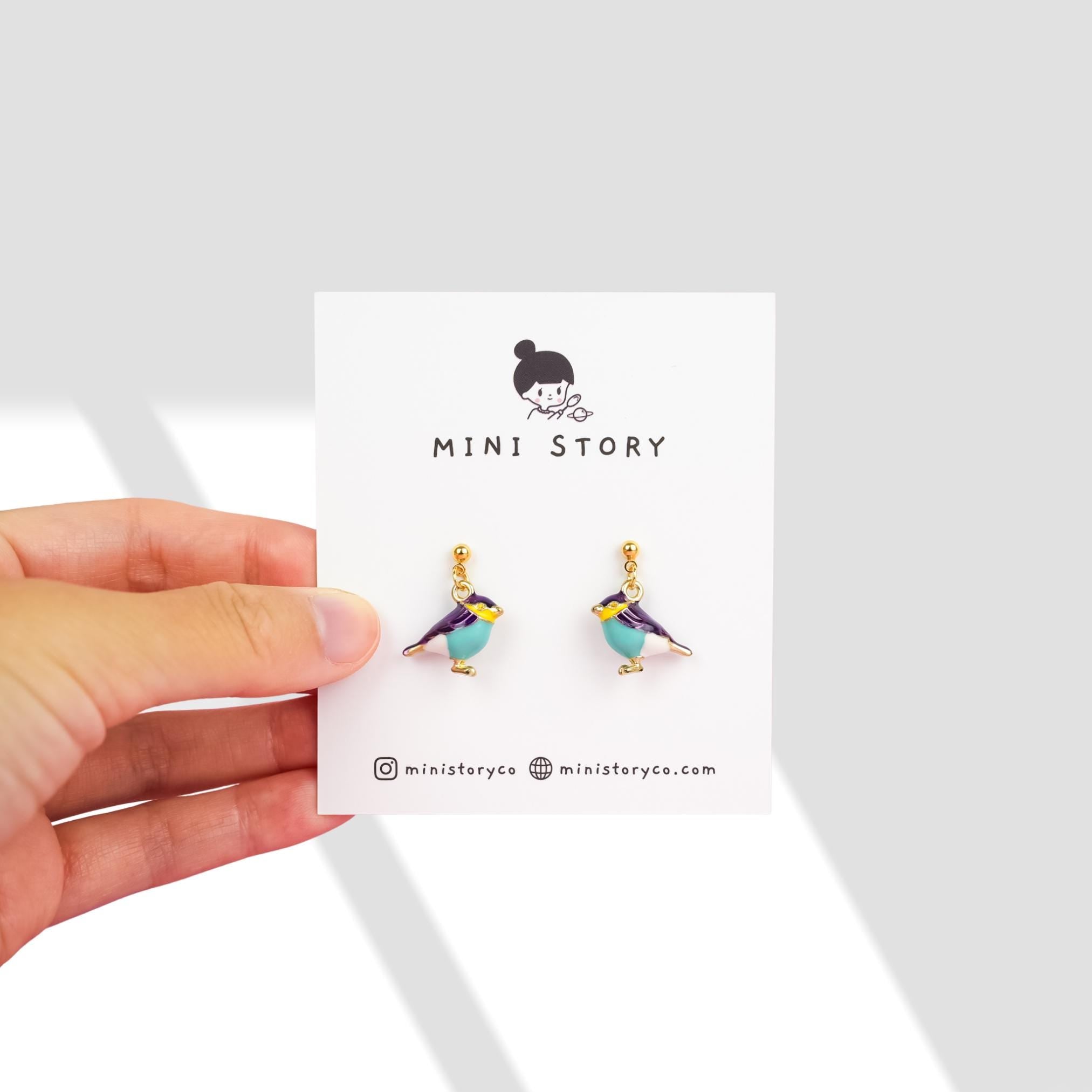 Robin Bird Dangle Earrings