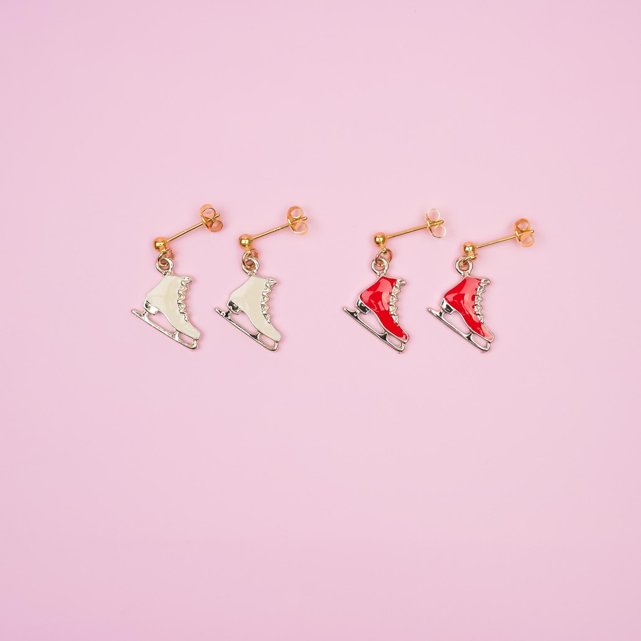 Ice Skates Dangle Earrings