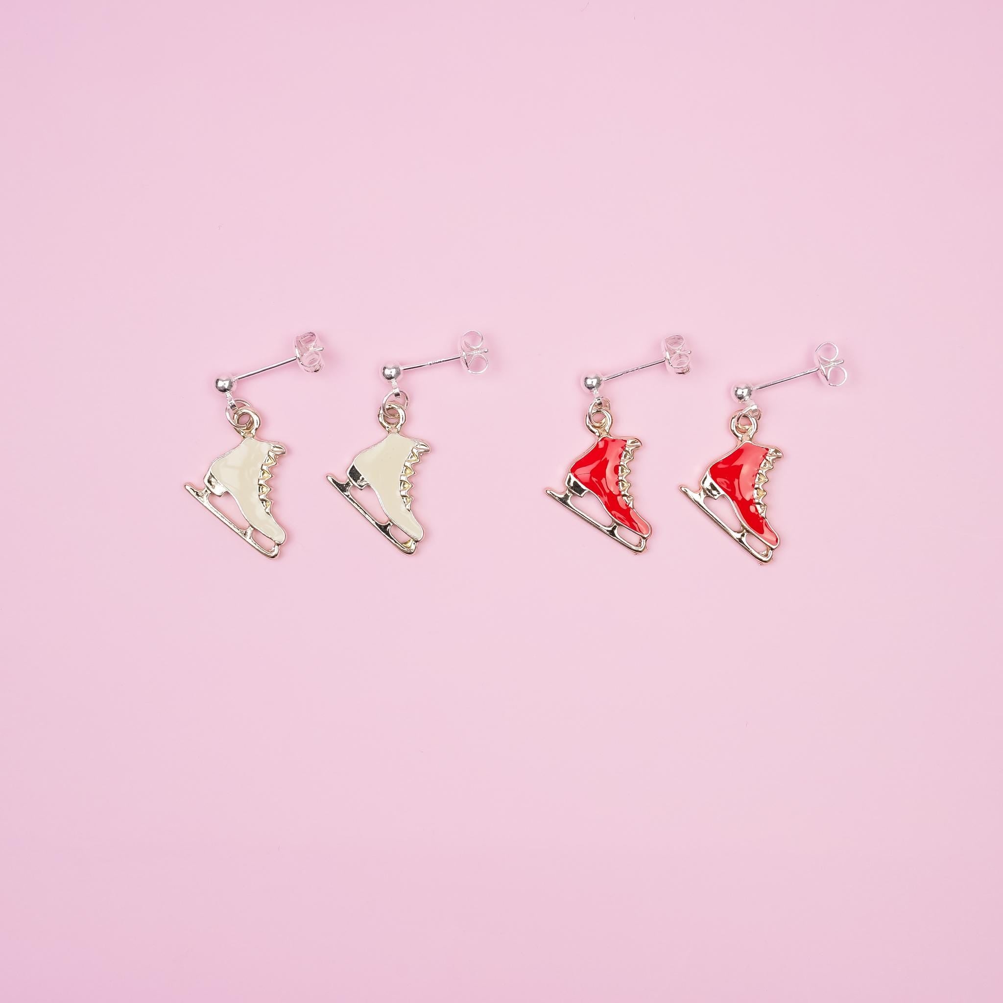 Ice Skates Dangle Earrings