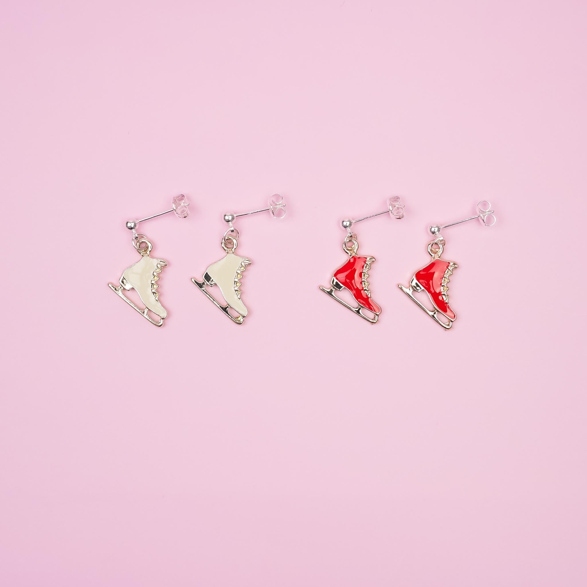 Ice Skates Dangle Earrings