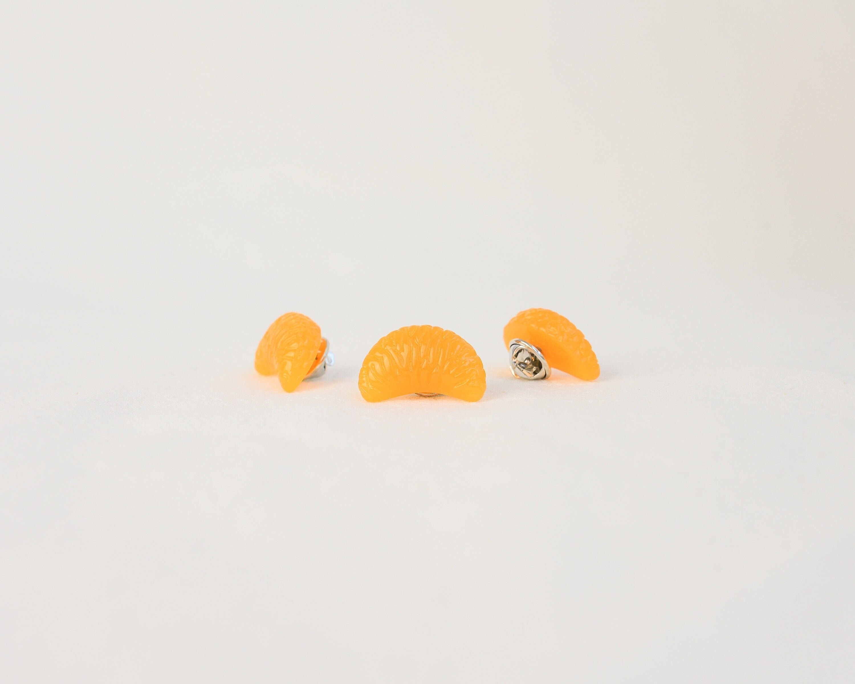 Juicy Mandarin Slice Brooch | Tangerine Pin - Mini Story Co