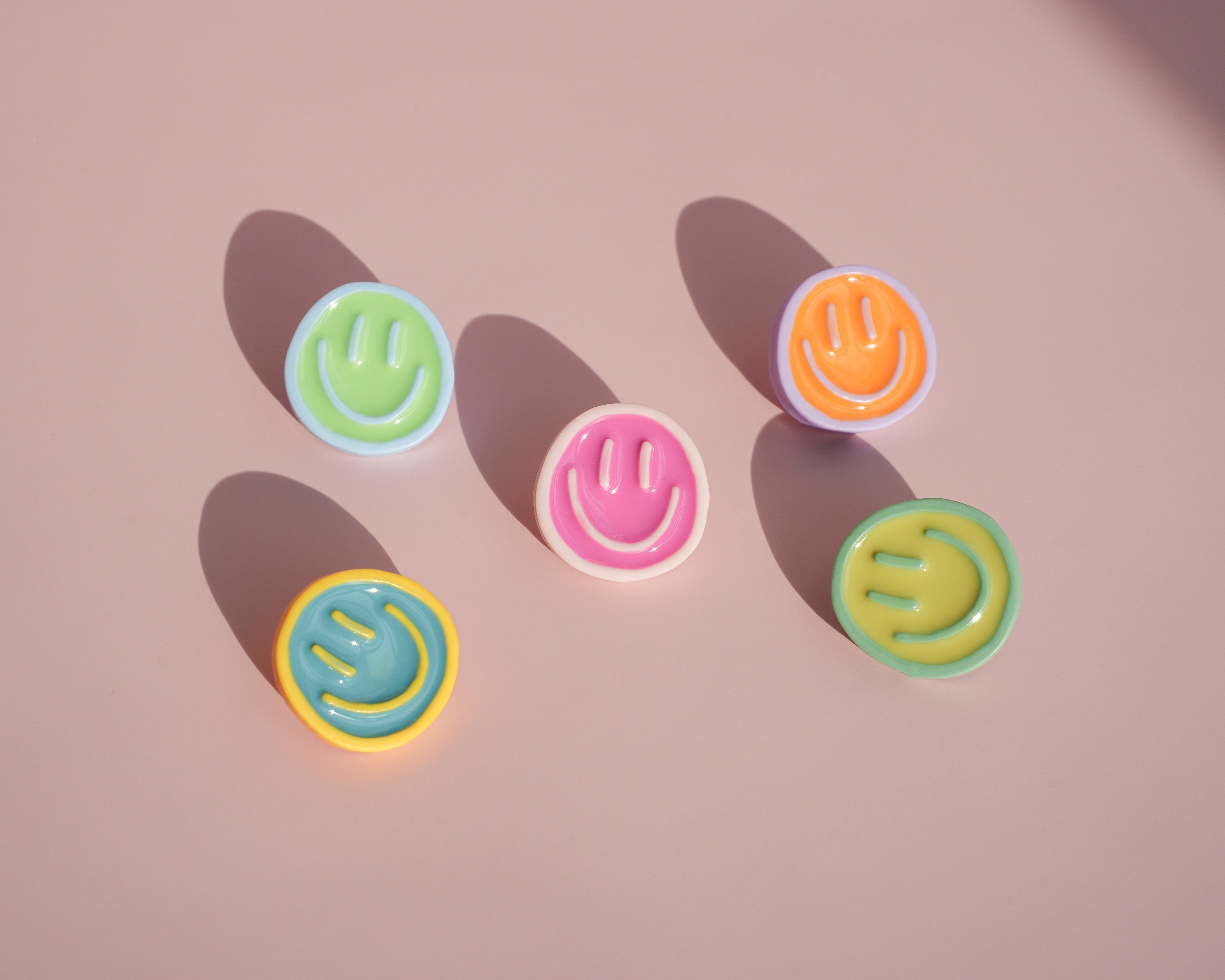 Pastel Smiley Face Pin - Mini Story Co